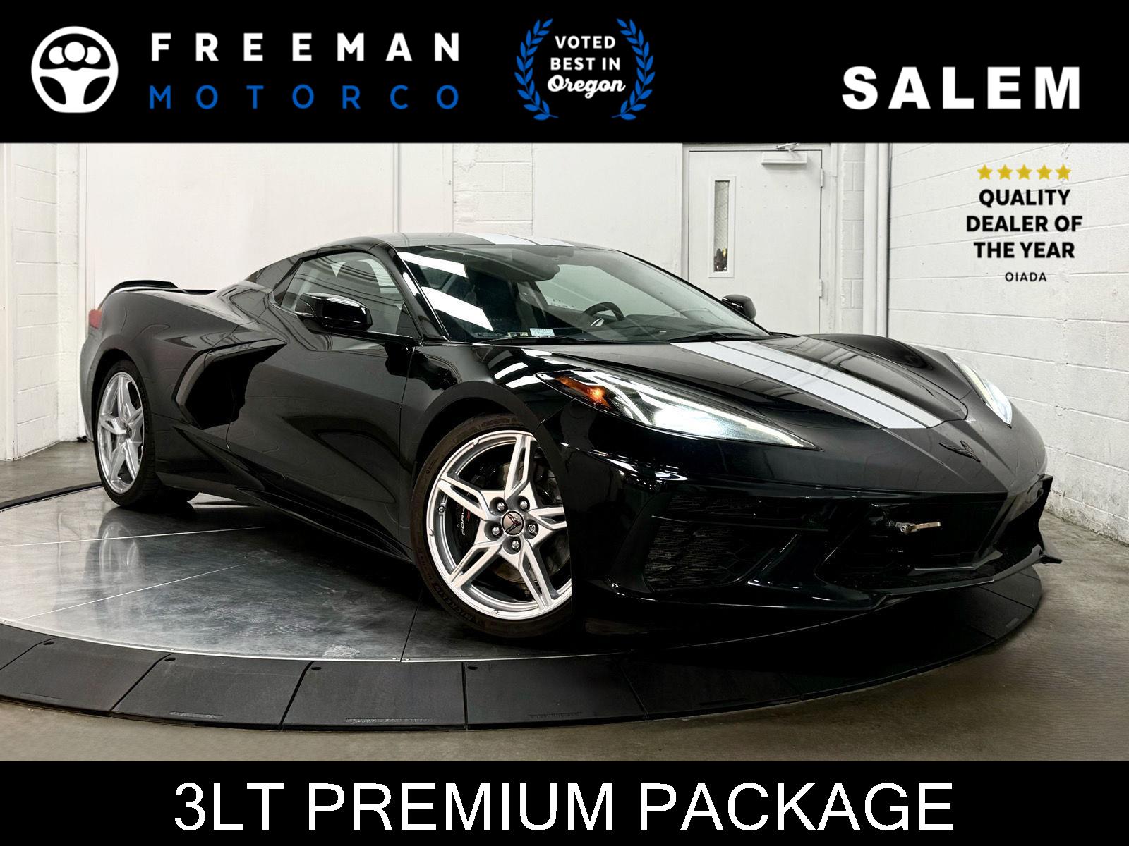 Black 2020 Chevrolet Corvette Stingray 3LT Convertible RWD Convertible Rear-Wheel Drive 8-Speed Dual Clutch