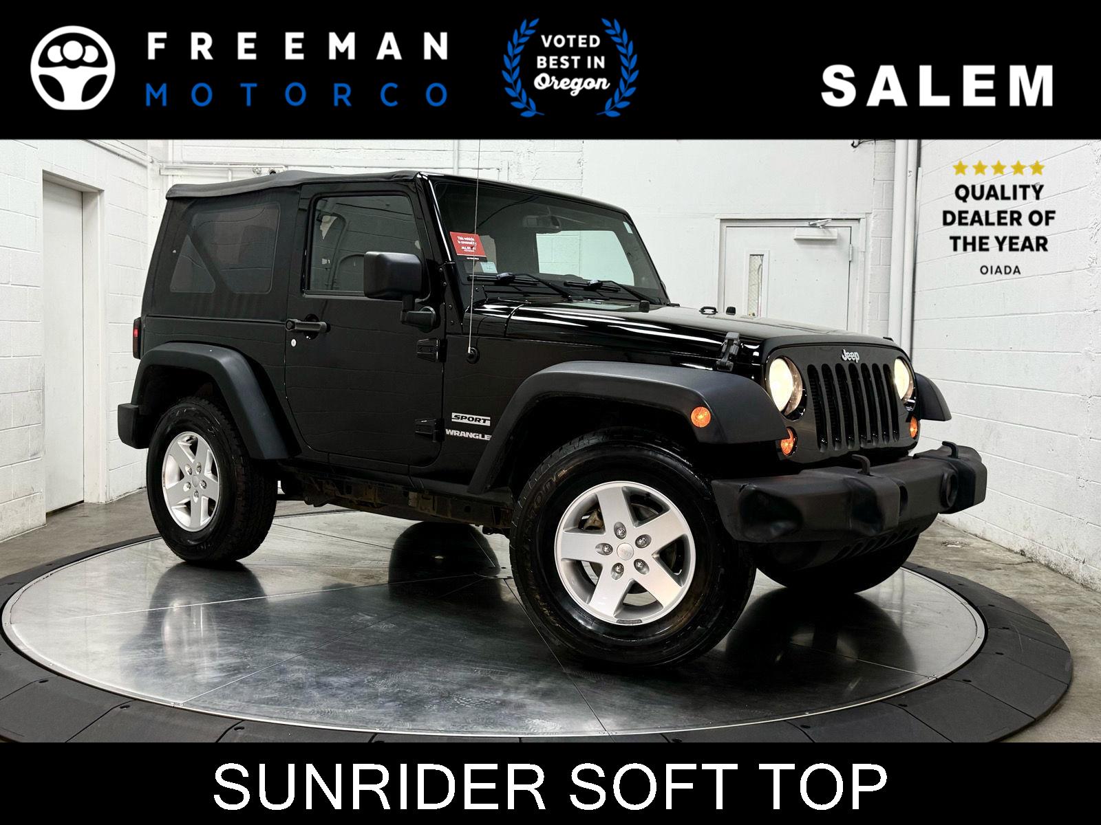 Black 2013 Jeep Wrangler Sport 4WD SUV / Crossover Four-Wheel Drive 5-Speed Automatic