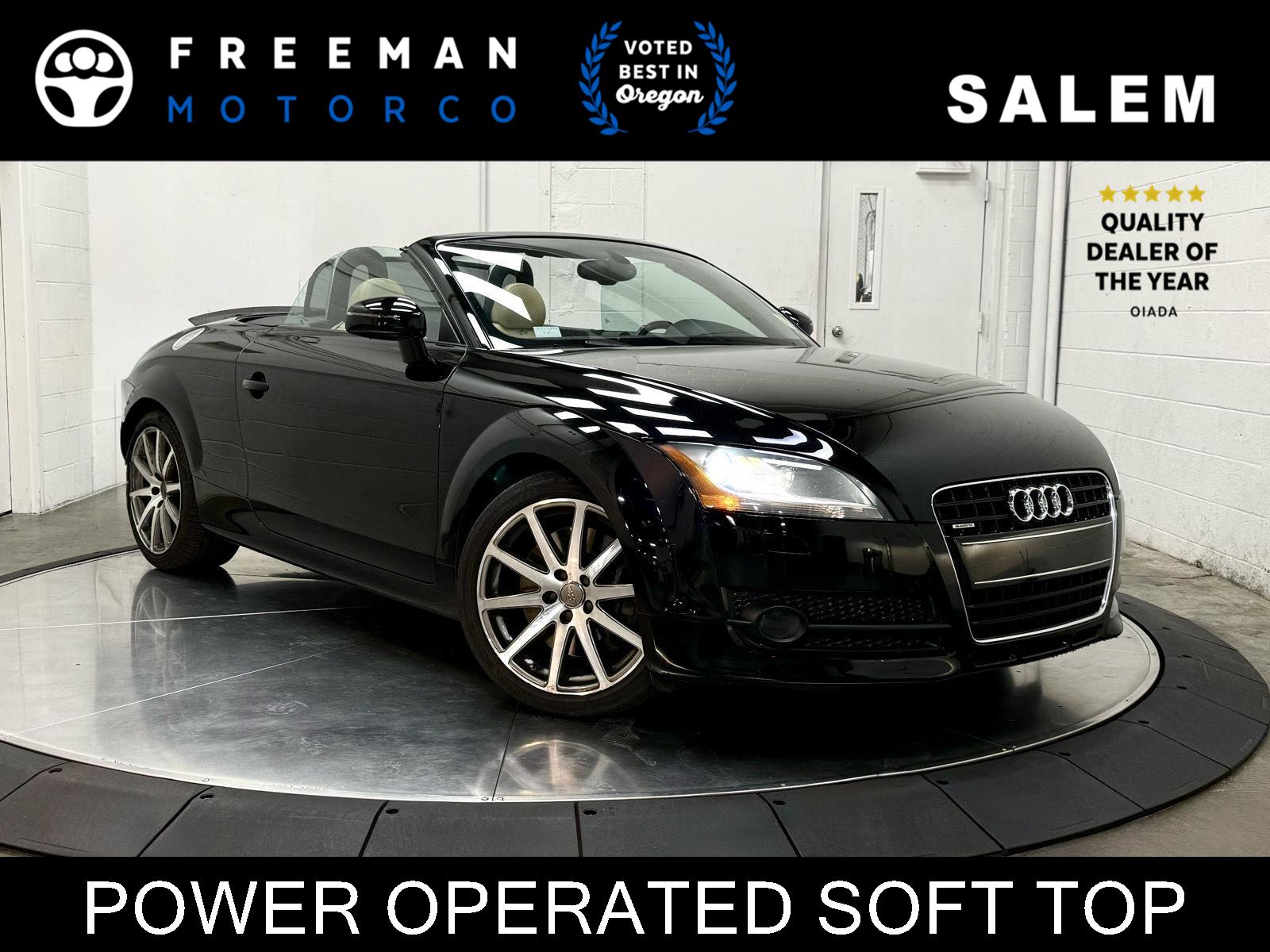 Brilliant Black/Black Roof 2008 Audi TT 3.2 quattro Roadster AWD Convertible All-Wheel Drive Automatic
