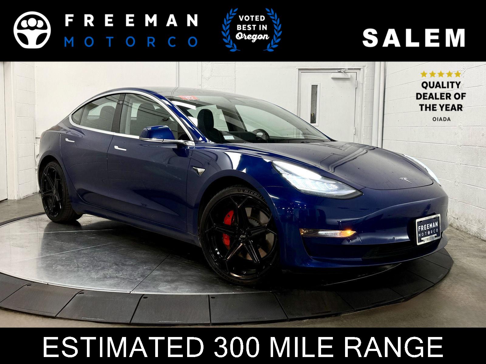 Deep Blue Metallic 2020 Tesla Model 3 Performance AWD Sedan All-Wheel Drive Automatic