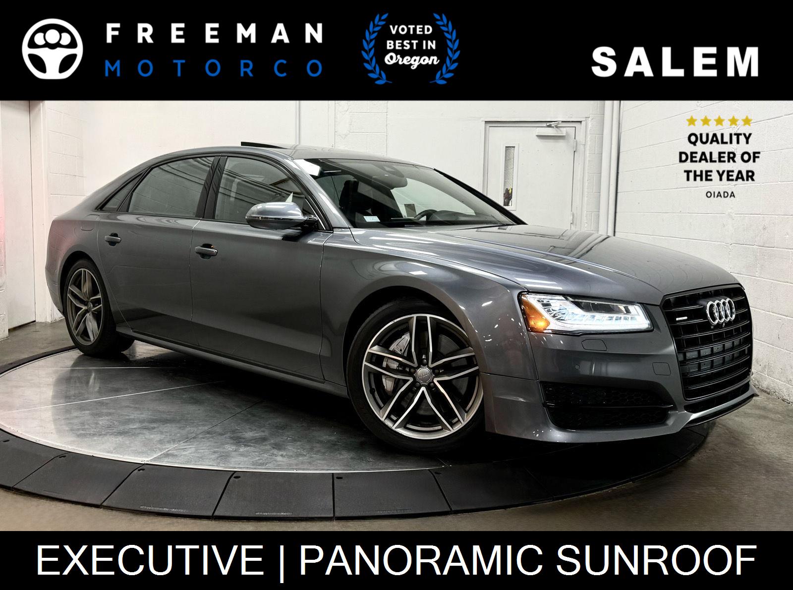 Monsoon Gray Metallic 2017 Audi A8 L 3.0T quattro Sedan All-Wheel Drive Automatic
