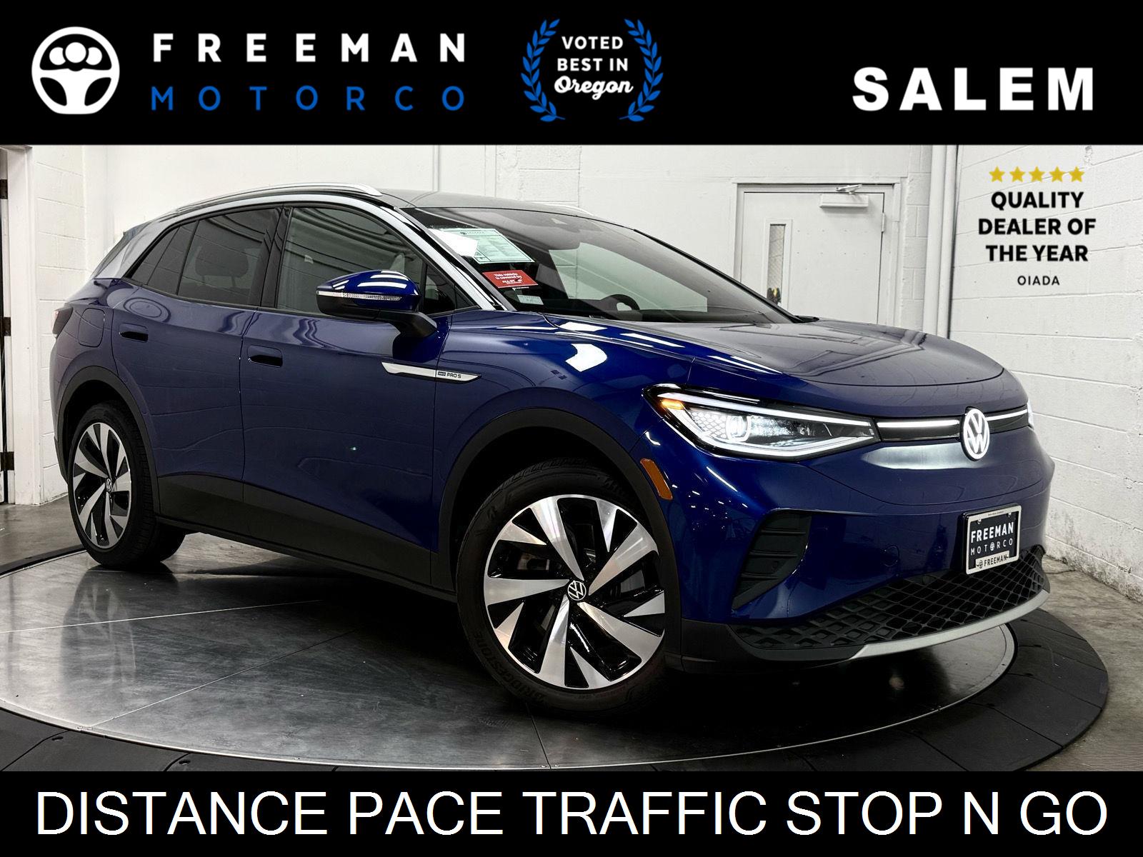Dusk Blue Metallic/Black Roof 2021 Volkswagen ID.4 Pro S AWD SUV / Crossover All-Wheel Drive Automatic