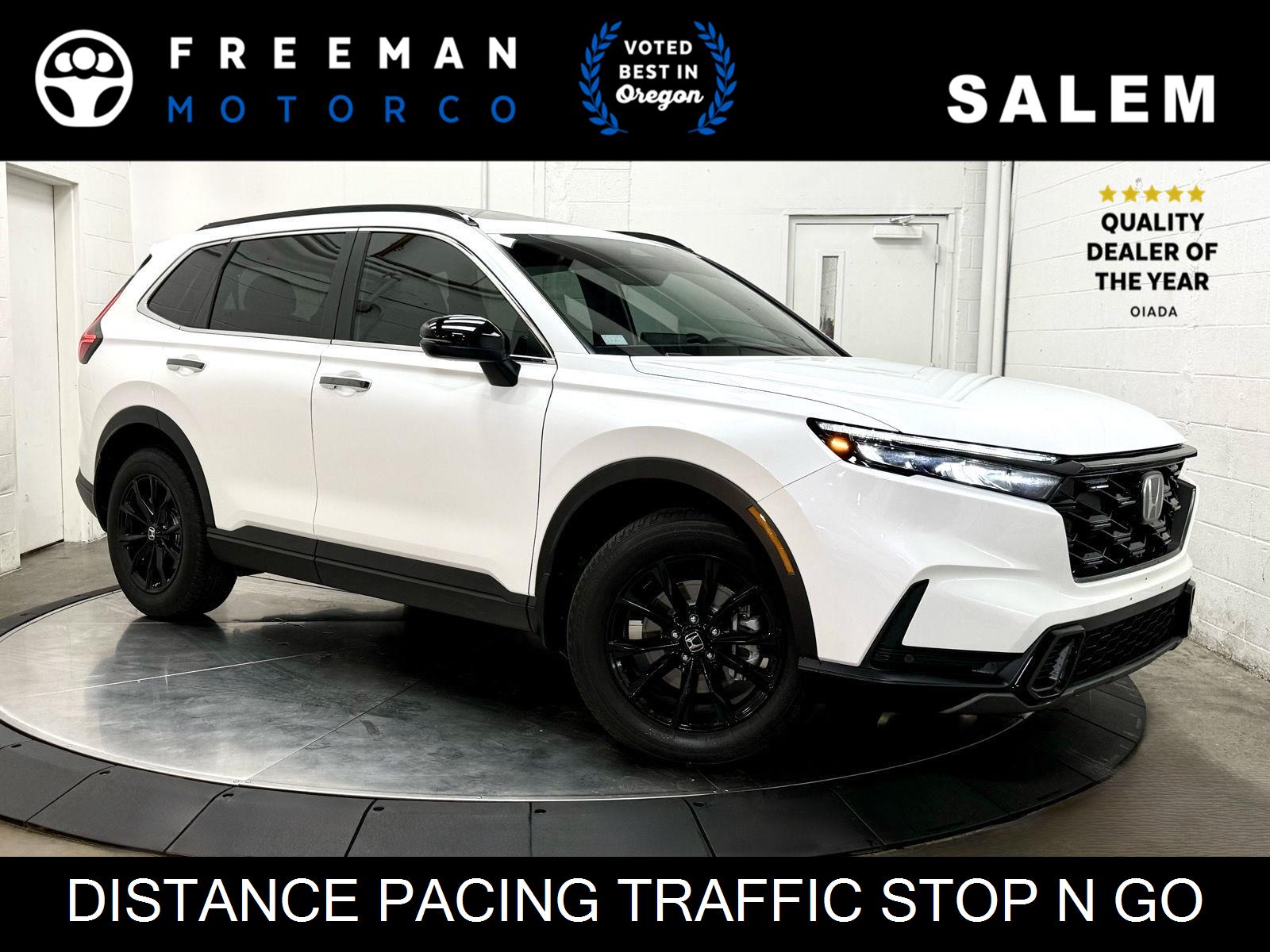Platinum White Pearl 2024 Honda CR-V Hybrid Sport-L AWD SUV / Crossover All-Wheel Drive 1-Speed Dual Clutch