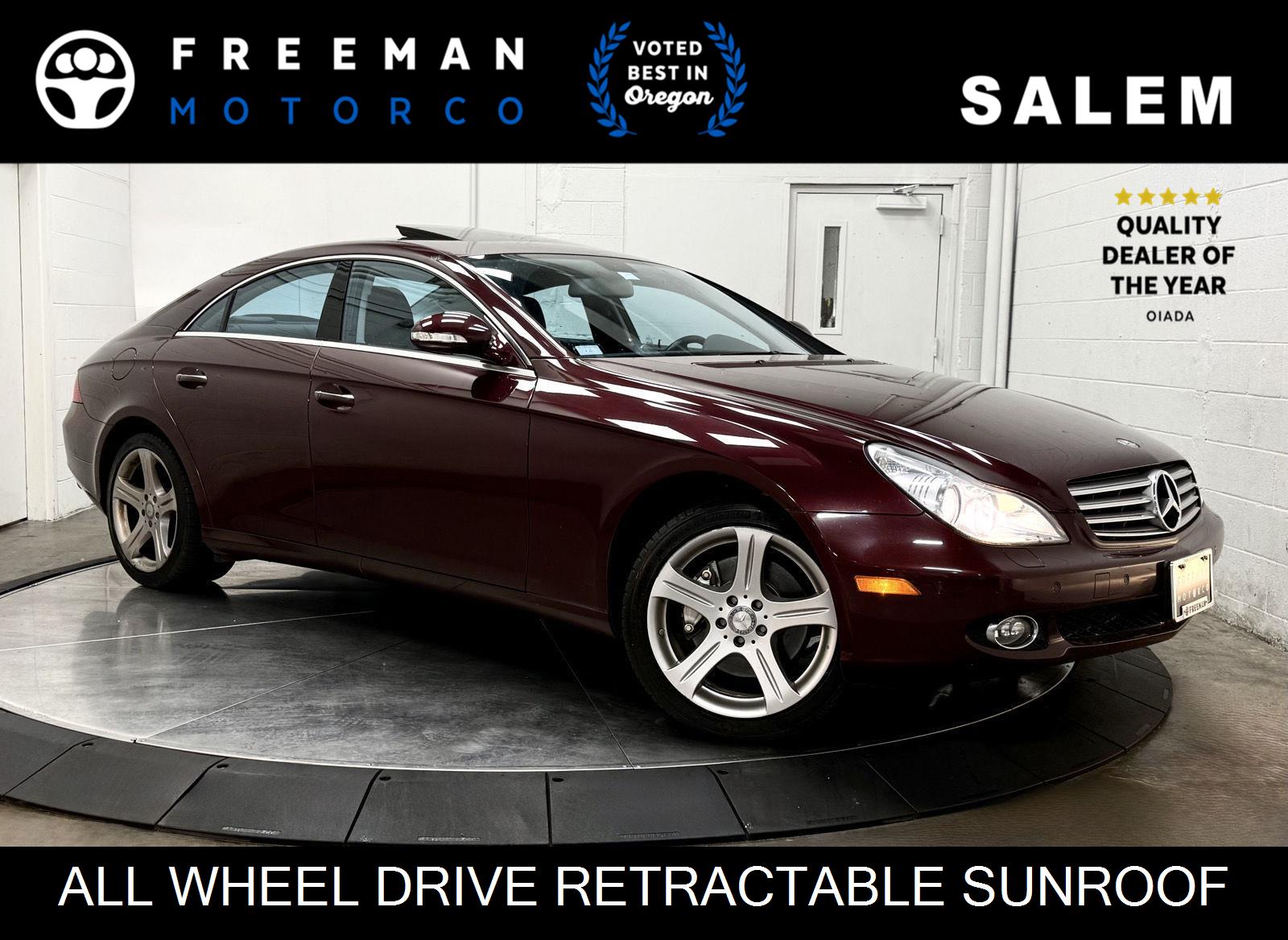 BURGANDY 2008 Mercedes-Benz CLS 550 Sedan Rear-Wheel Drive Automatic