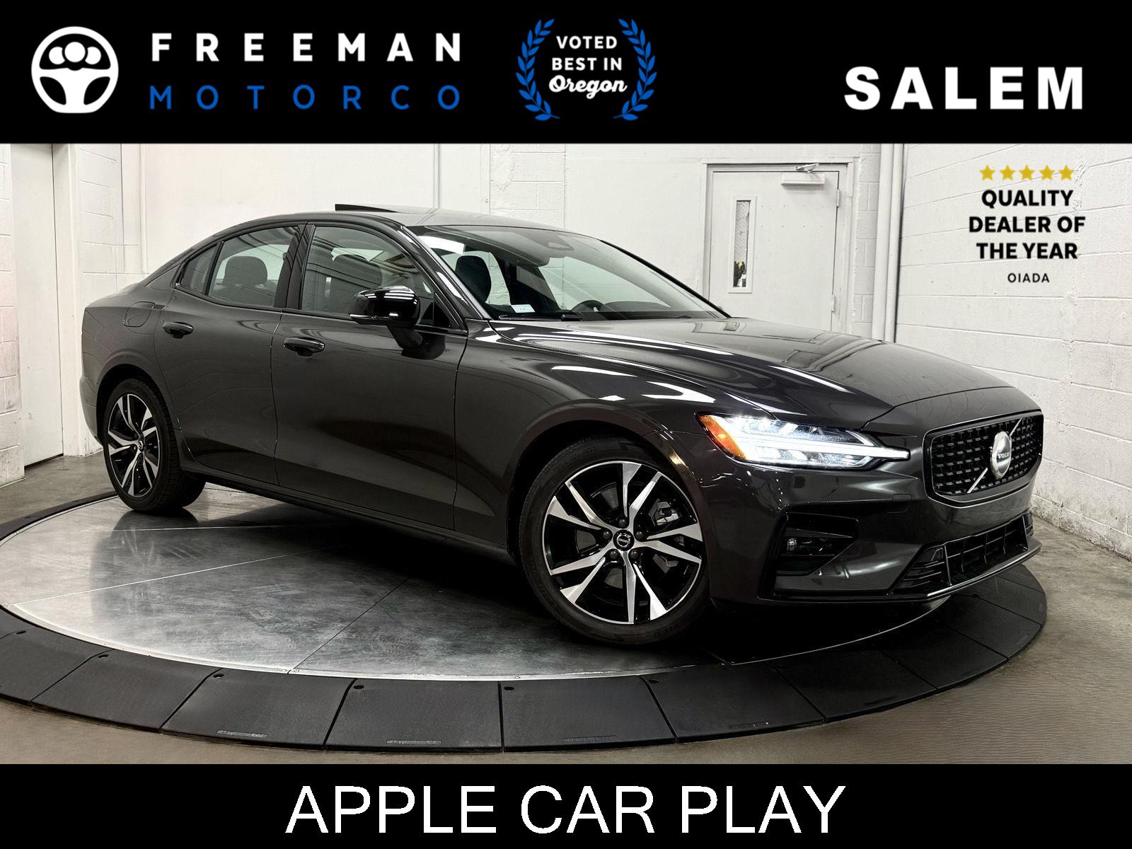 Gray (Platinum Grey Metallic) 2024 Volvo S60 B5 Core Dark Theme FWD Sedan Front-Wheel Drive Automatic