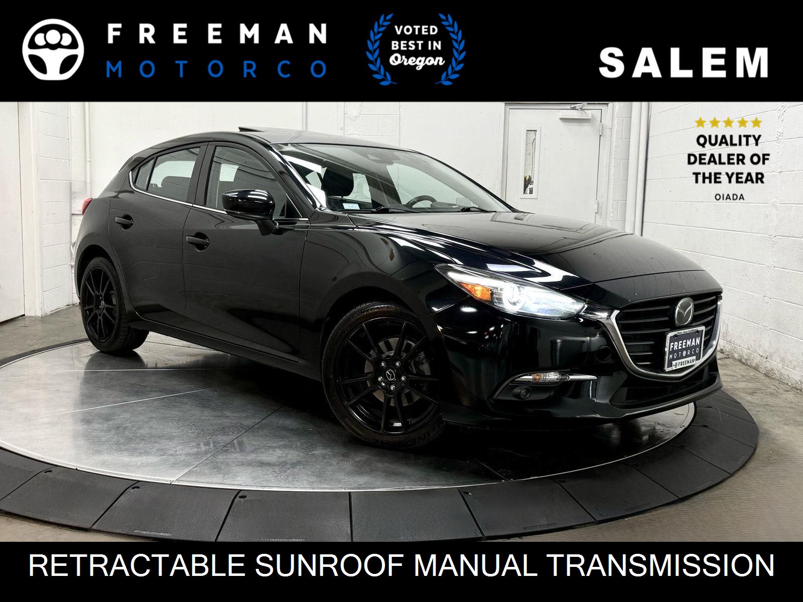 Jet Black Mica 2018 Mazda MAZDA3 Grand Touring Hatchback Hatchback Front-Wheel Drive Manual