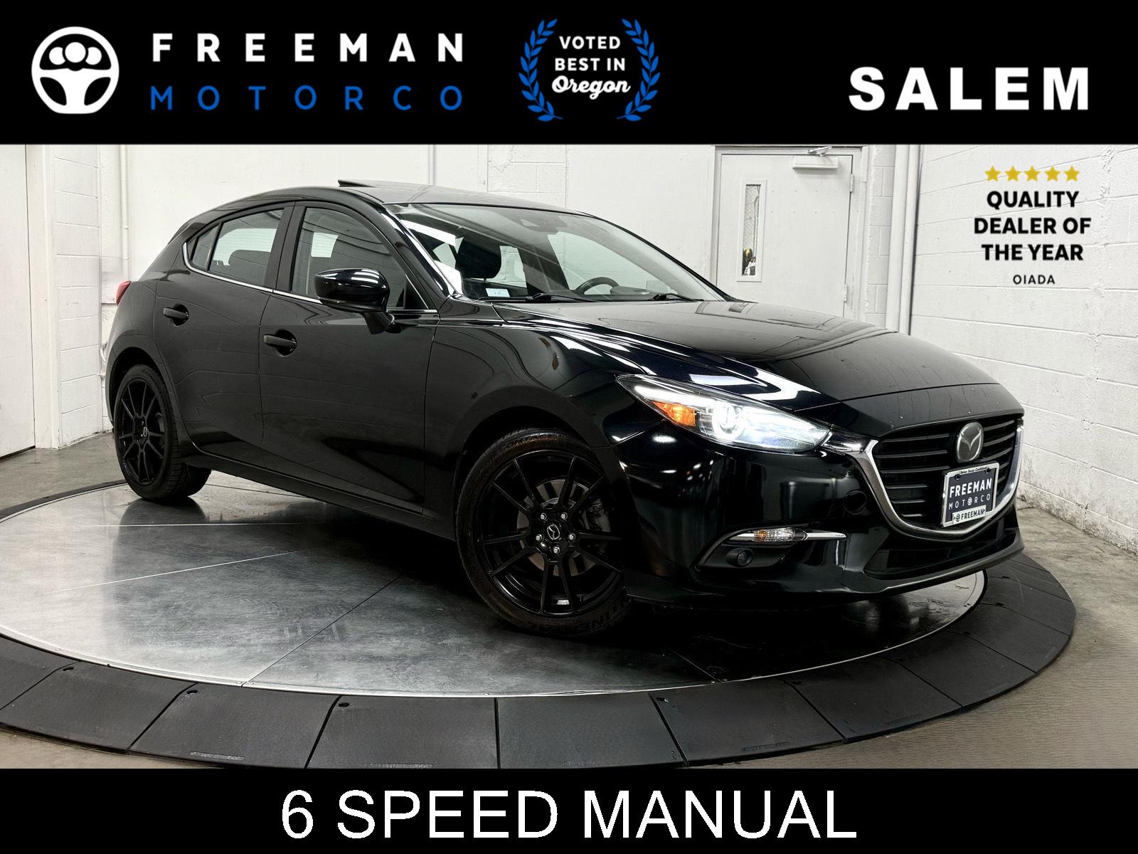 Jet Black Mica 2018 Mazda MAZDA3 Grand Touring Hatchback Hatchback Front-Wheel Drive Manual