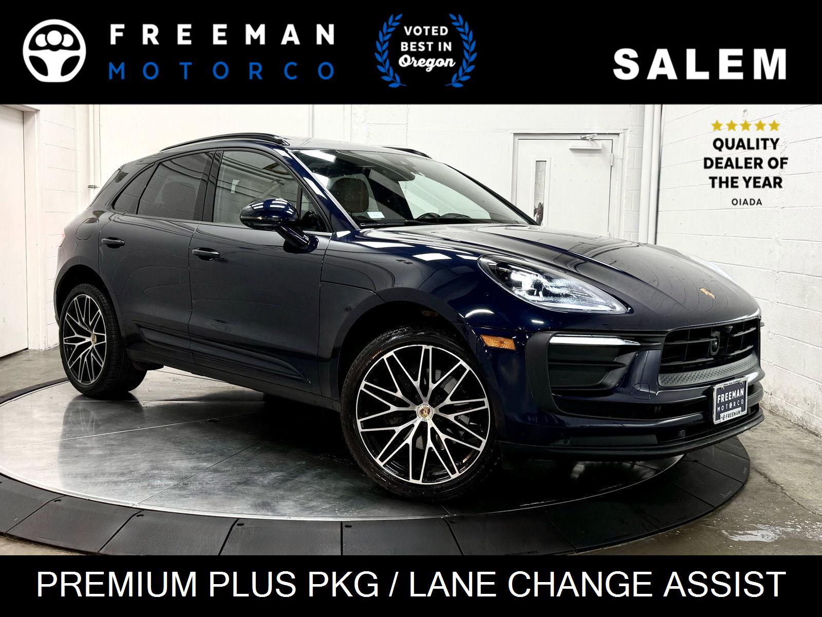 Gentian Blue Metallic 2023 Porsche Macan SUV / Crossover All-Wheel Drive Automatic