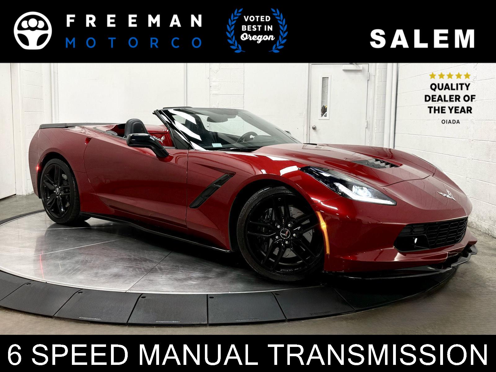 Red 2014 Chevrolet Corvette Stingray Z51 3LT Convertible RWD Convertible Rear-Wheel Drive
