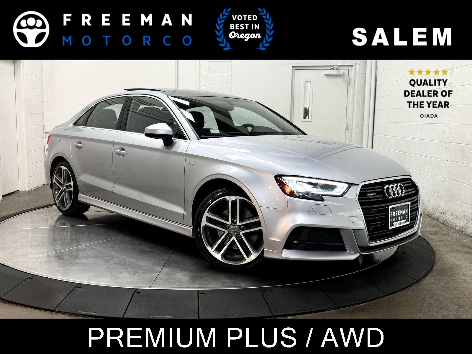 Florett Silver Metallic 2017 Audi A3 Sedan All-Wheel Drive Automatic