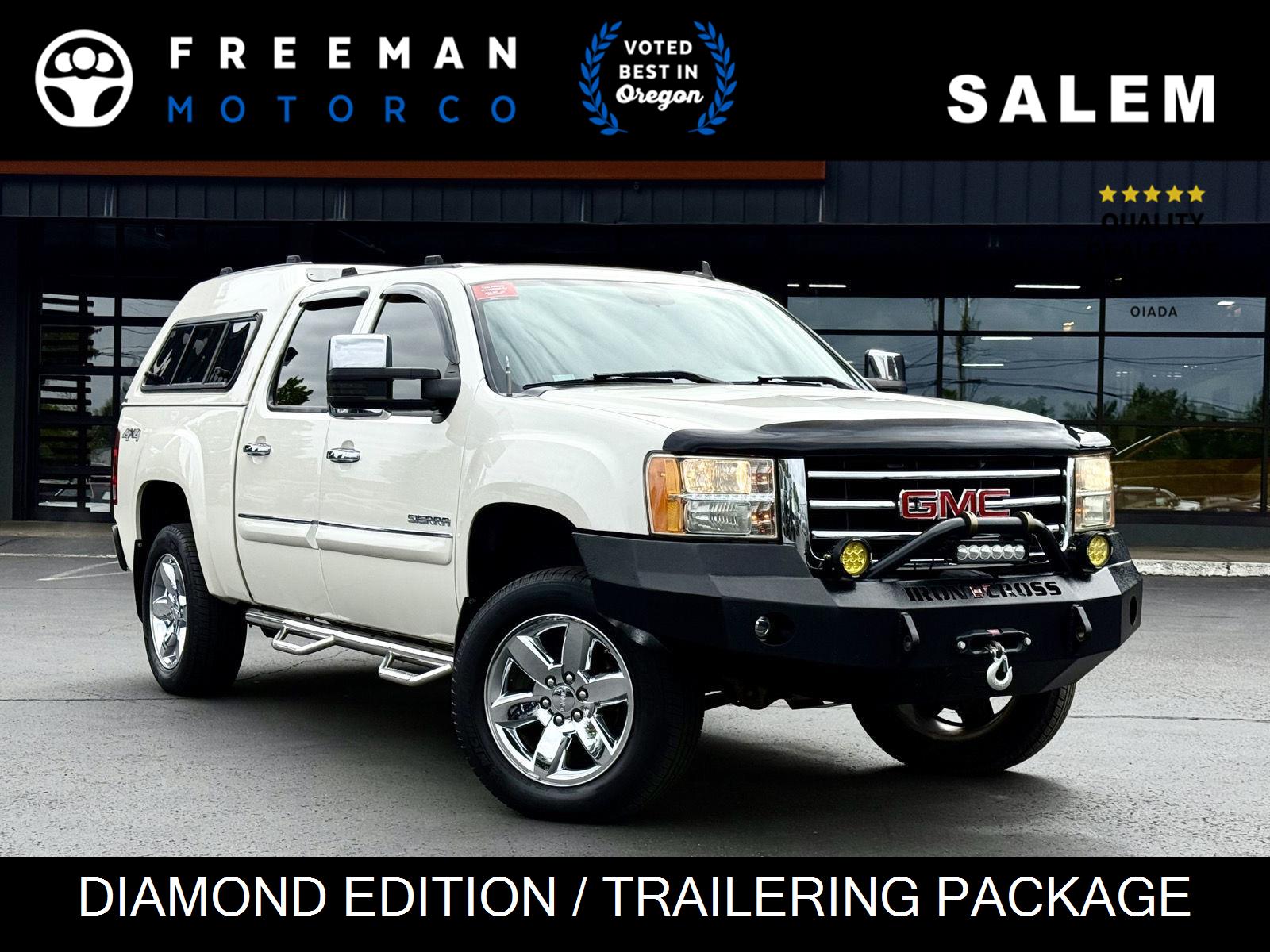 White Diamond Tricoat 2013 GMC Sierra 1500 Pickup Truck Four-Wheel Drive 6-Speed Automatic