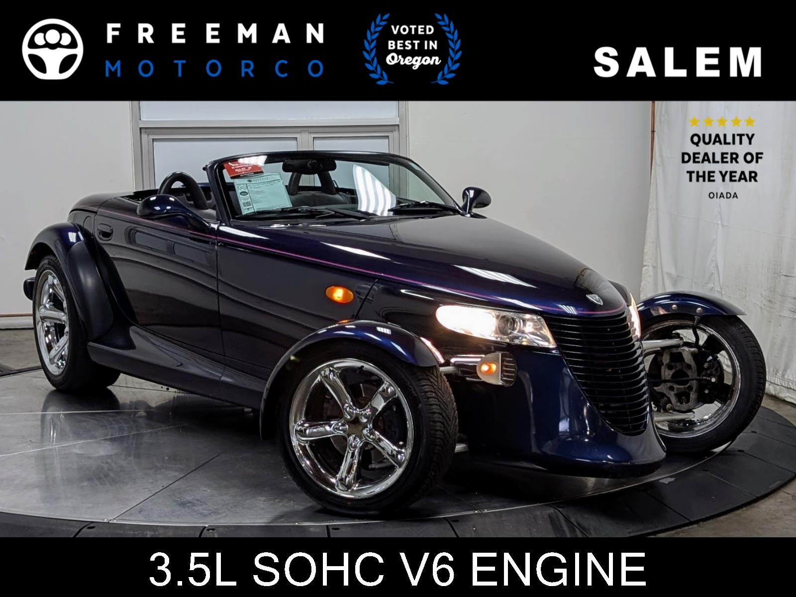 Prowler Midnight Blue Pearl 2001 Chrysler Prowler Convertible Rear-Wheel Drive 4-Speed Automatic