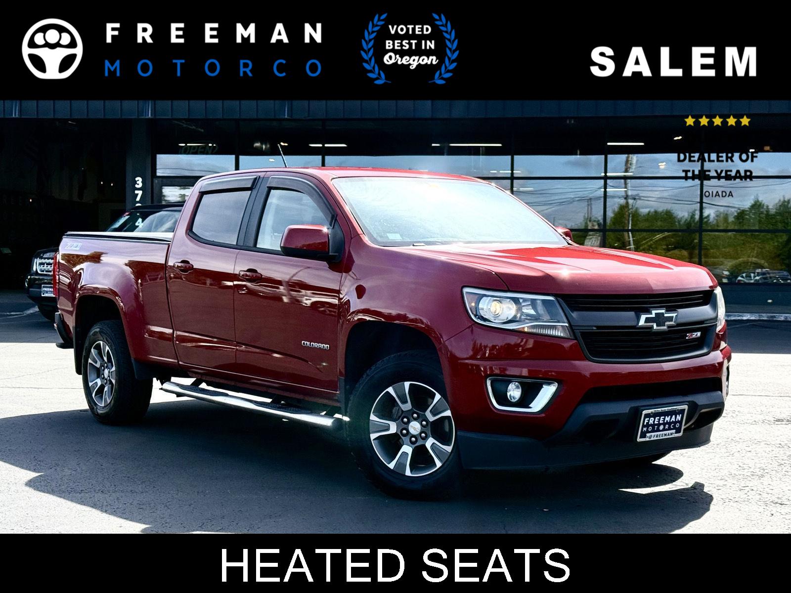 Red Rock Metallic 2016 Chevrolet Colorado Pickup Truck Four-Wheel Drive 6-Speed Automatic