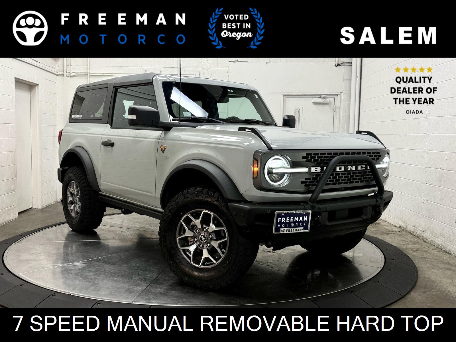 Cactus Gray 2021 Ford Bronco SUV / Crossover Four-Wheel Drive 7-Speed Manual