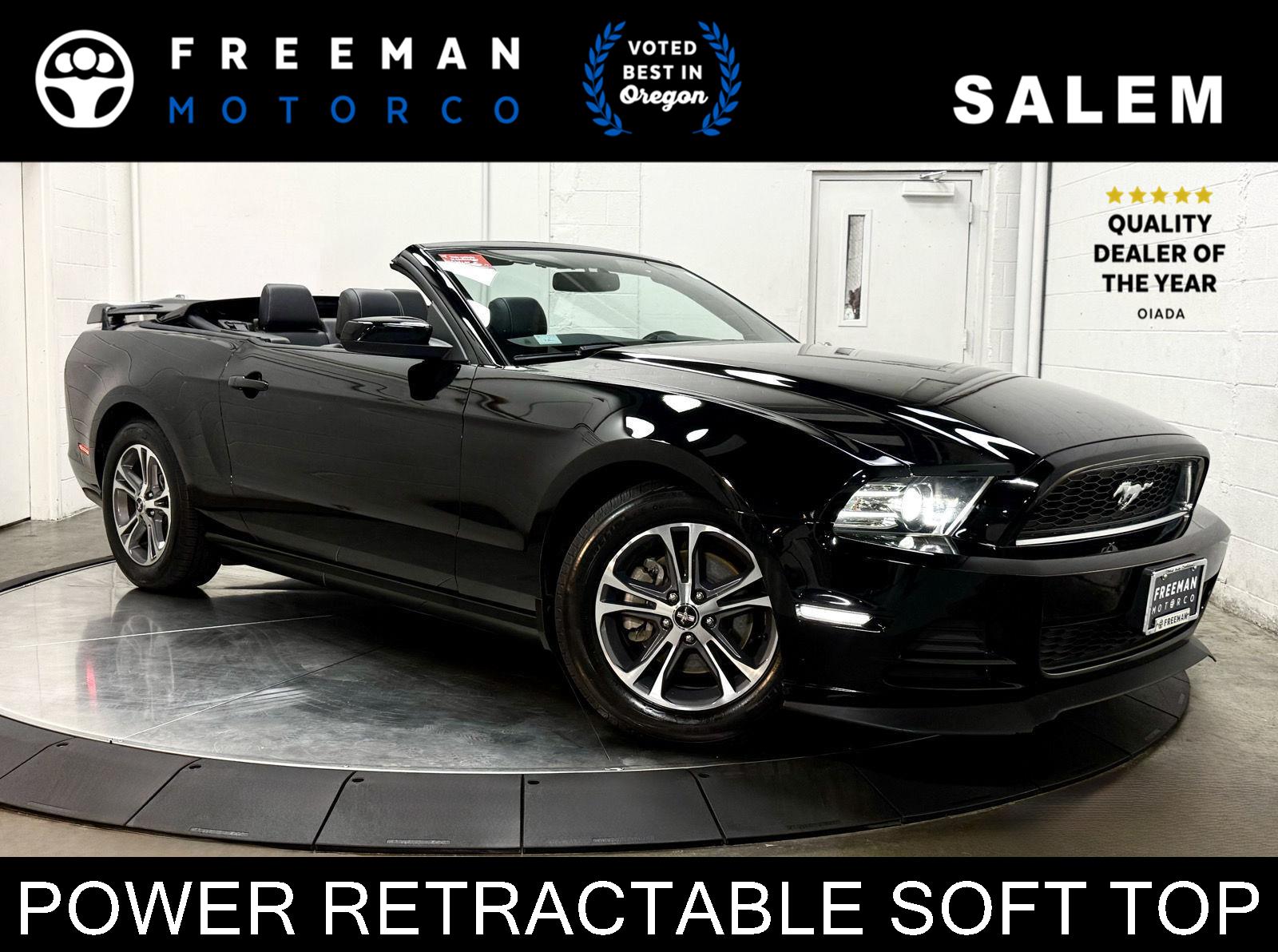 Black 2014 Ford Mustang Convertible Rear-Wheel Drive Automatic