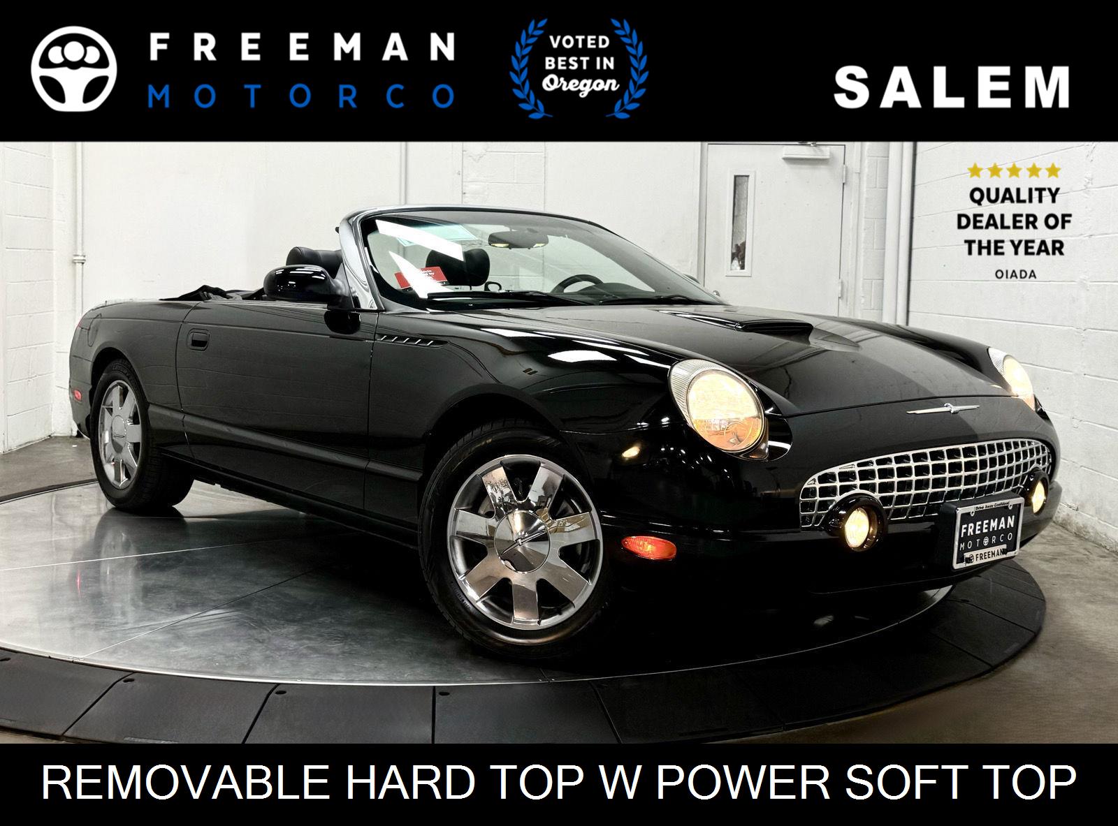 Evening Black 2002 Ford Thunderbird Convertible Rear-Wheel Drive 5-Speed Automatic Overdrive