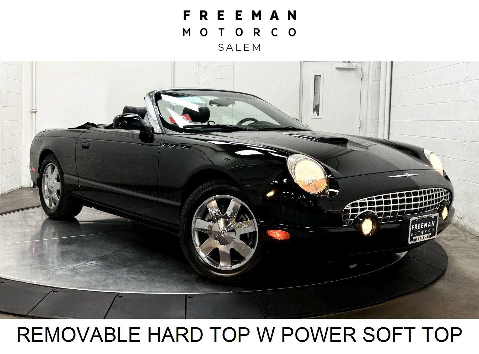 Evening Black 2002 Ford Thunderbird Convertible Rear-Wheel Drive 5-Speed Automatic Overdrive