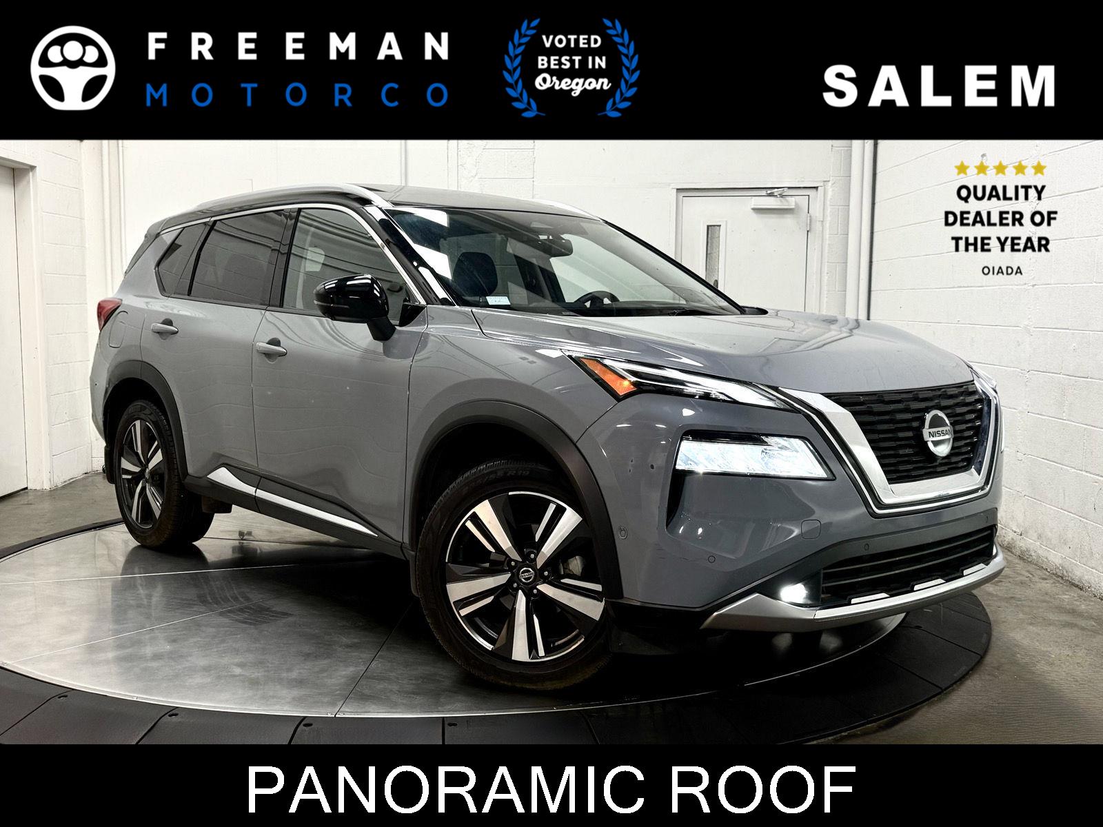 Boulder Gray Pearl/ Super Black 2021 Nissan Rogue SUV / Crossover All-Wheel Drive Continuously Variable Transmission