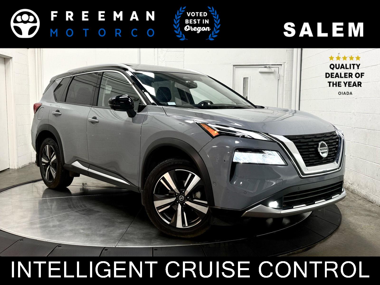 Boulder Gray Pearl/ Super Black 2021 Nissan Rogue SUV / Crossover All-Wheel Drive Continuously Variable Transmission