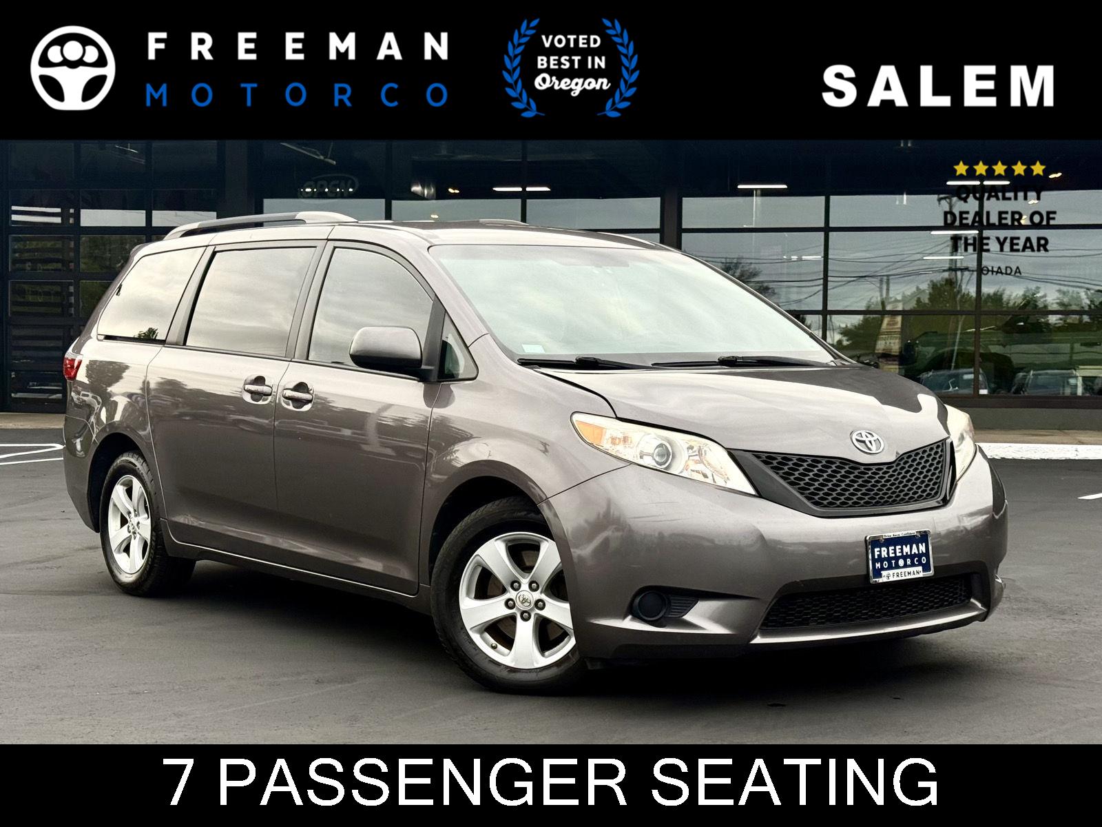 Predawn Gray Mica 2015 Toyota Sienna Minivan Front-Wheel Drive 6-Speed Automatic
