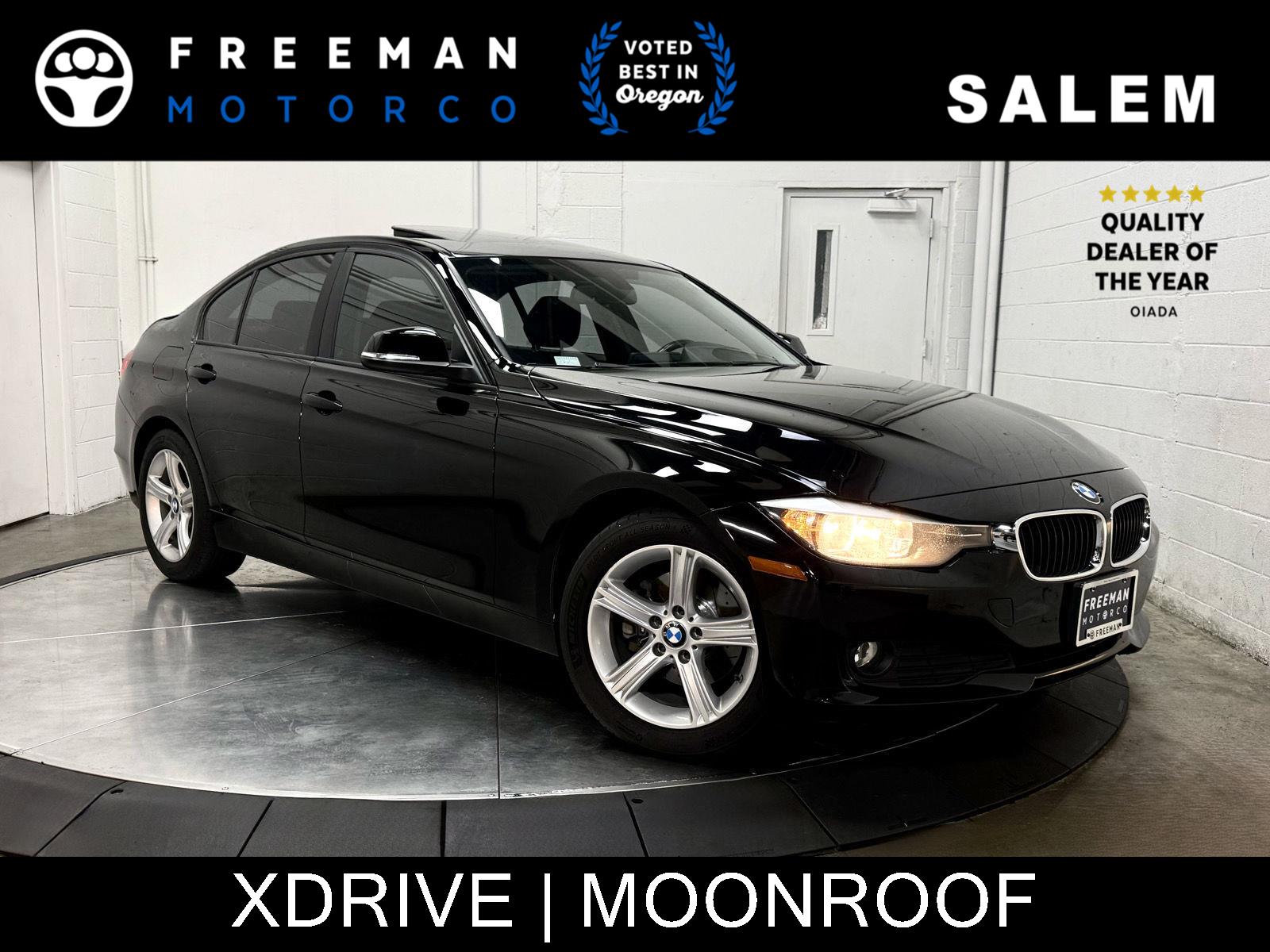 Black Sapphire Metallic 2014 BMW 3 Series Sedan All-Wheel Drive Automatic