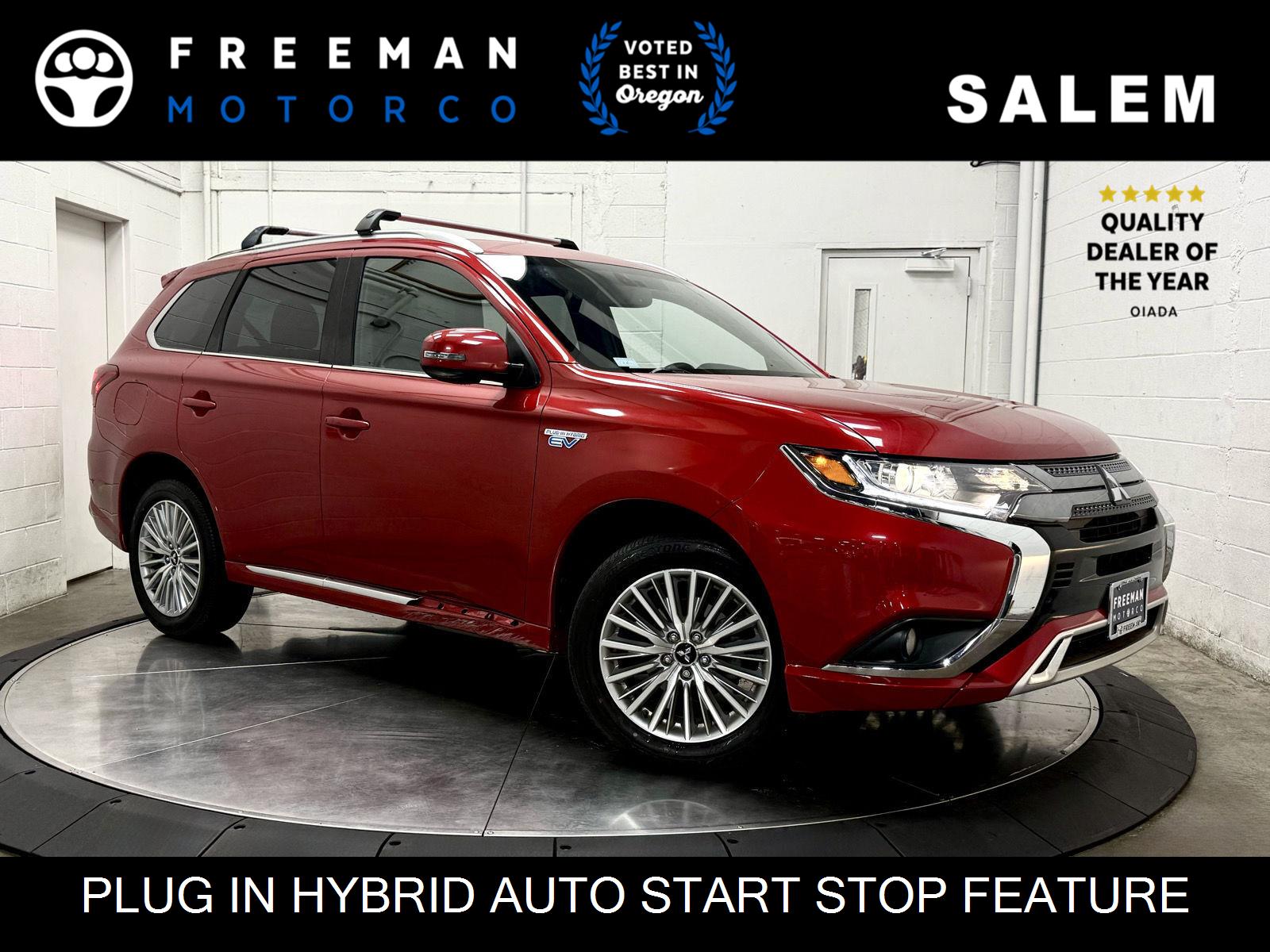Rally Red Metallic 2019 Mitsubishi Outlander Hybrid Plug-in SUV / Crossover All-Wheel Drive Automatic