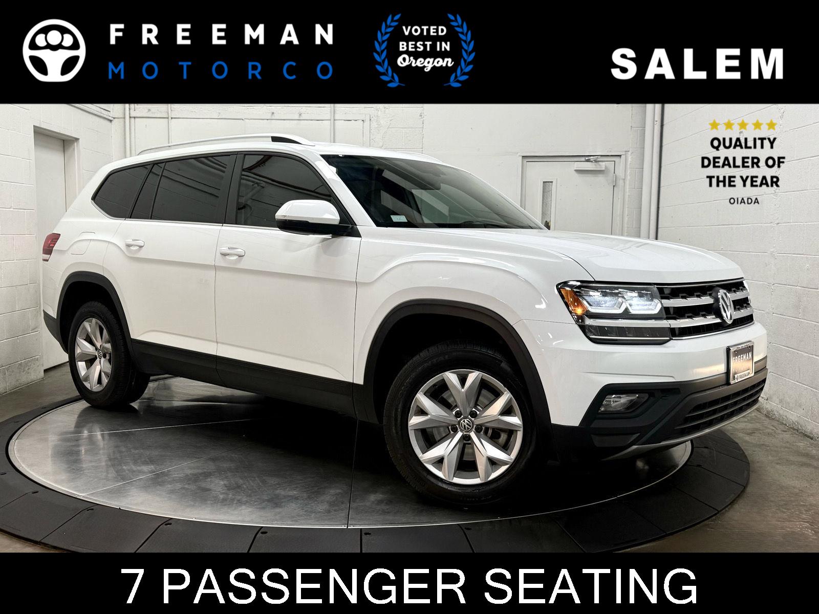 Pure White 2018 Volkswagen Atlas SUV / Crossover All-Wheel Drive Automatic