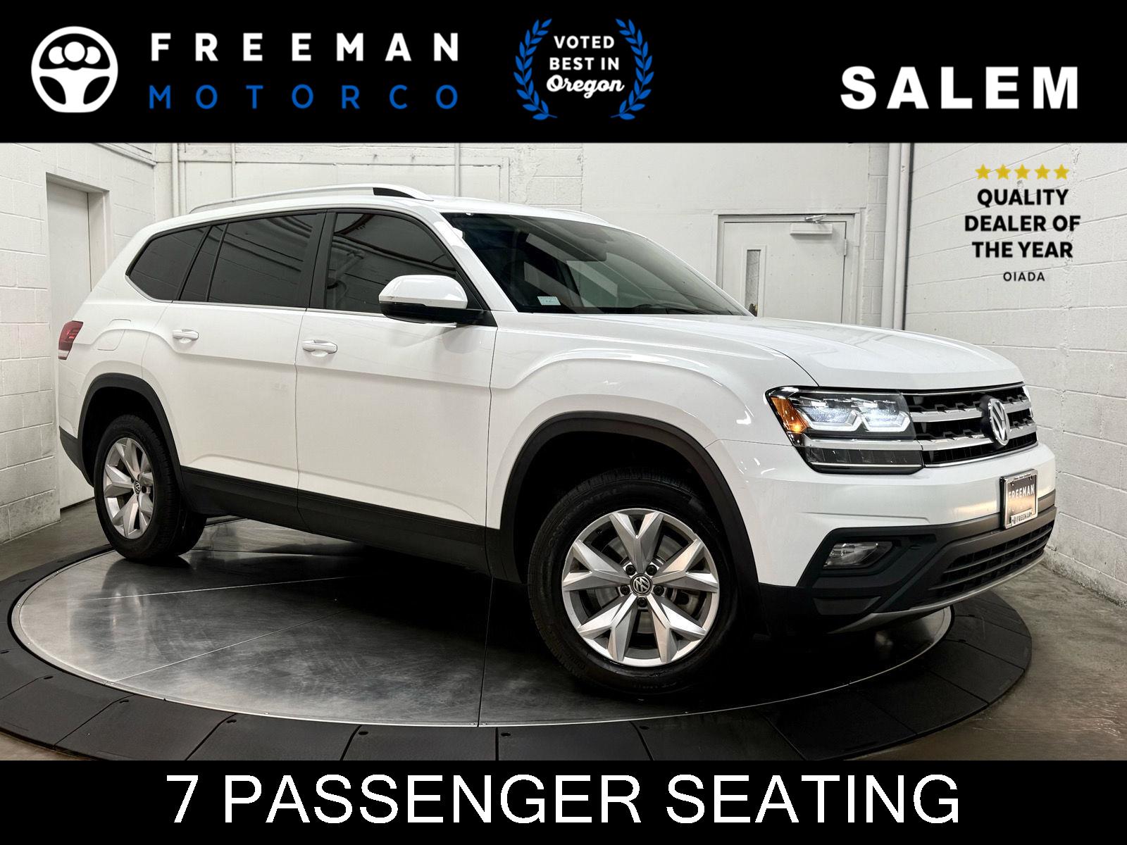 Pure White 2018 Volkswagen Atlas SUV / Crossover All-Wheel Drive Automatic