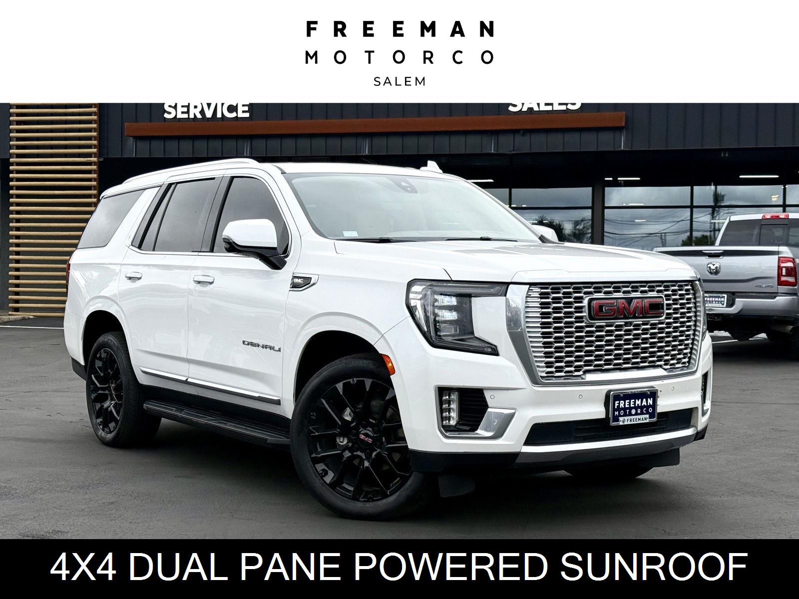 White Frost Tricoat 2021 GMC Yukon SUV / Crossover Four-Wheel Drive Automatic