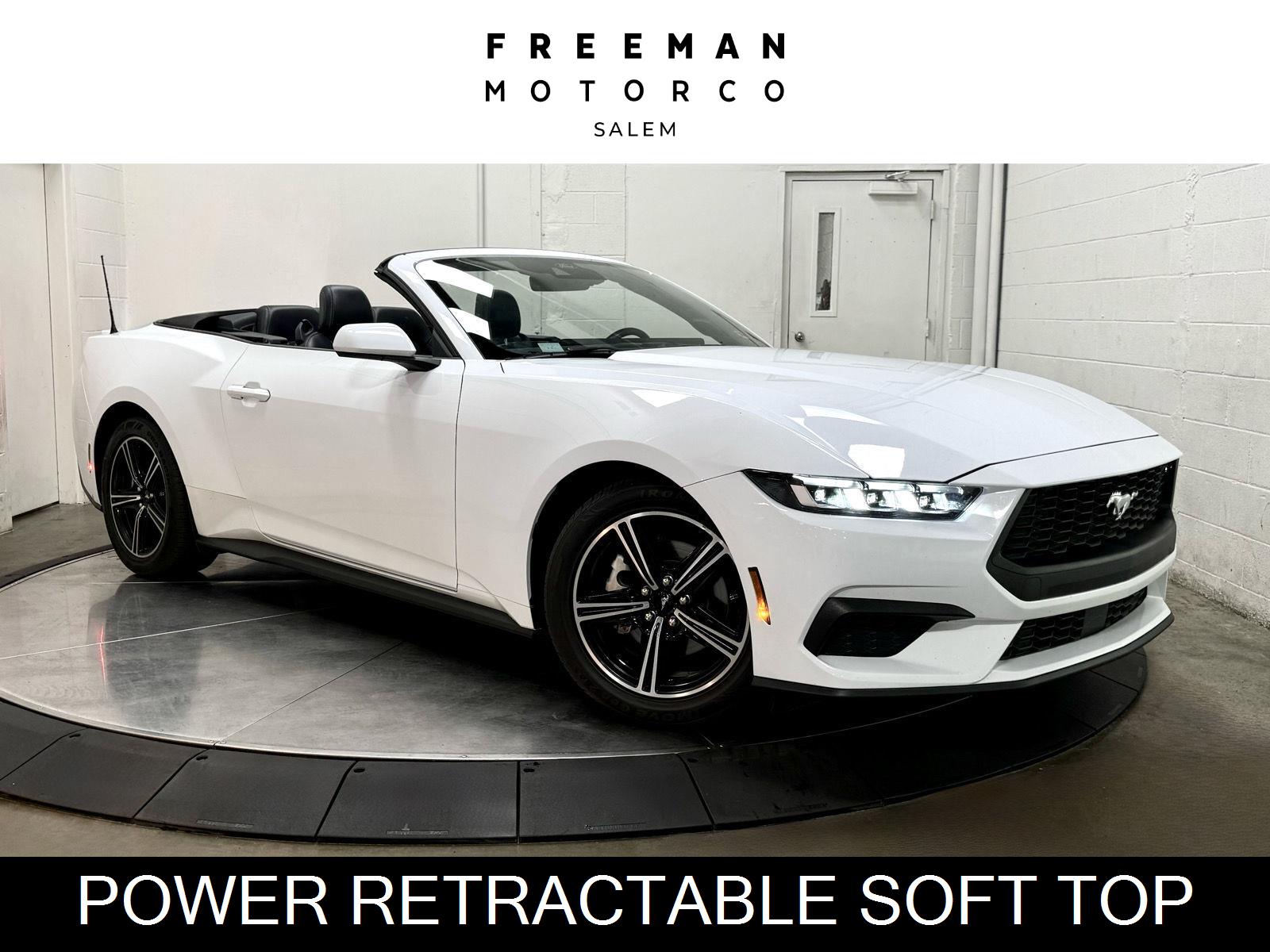 Oxford White 2024 Ford Mustang Convertible Rear-Wheel Drive Automatic
