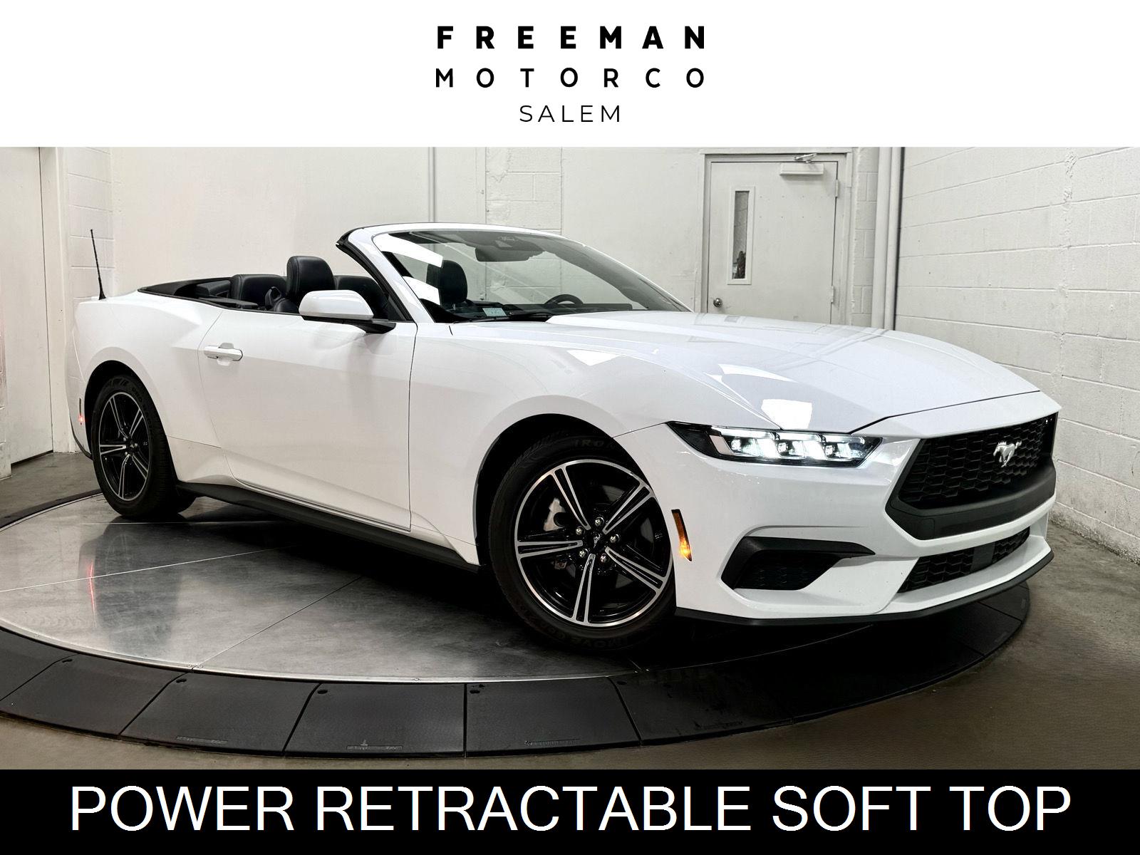 Oxford White 2024 Ford Mustang Convertible Rear-Wheel Drive Automatic