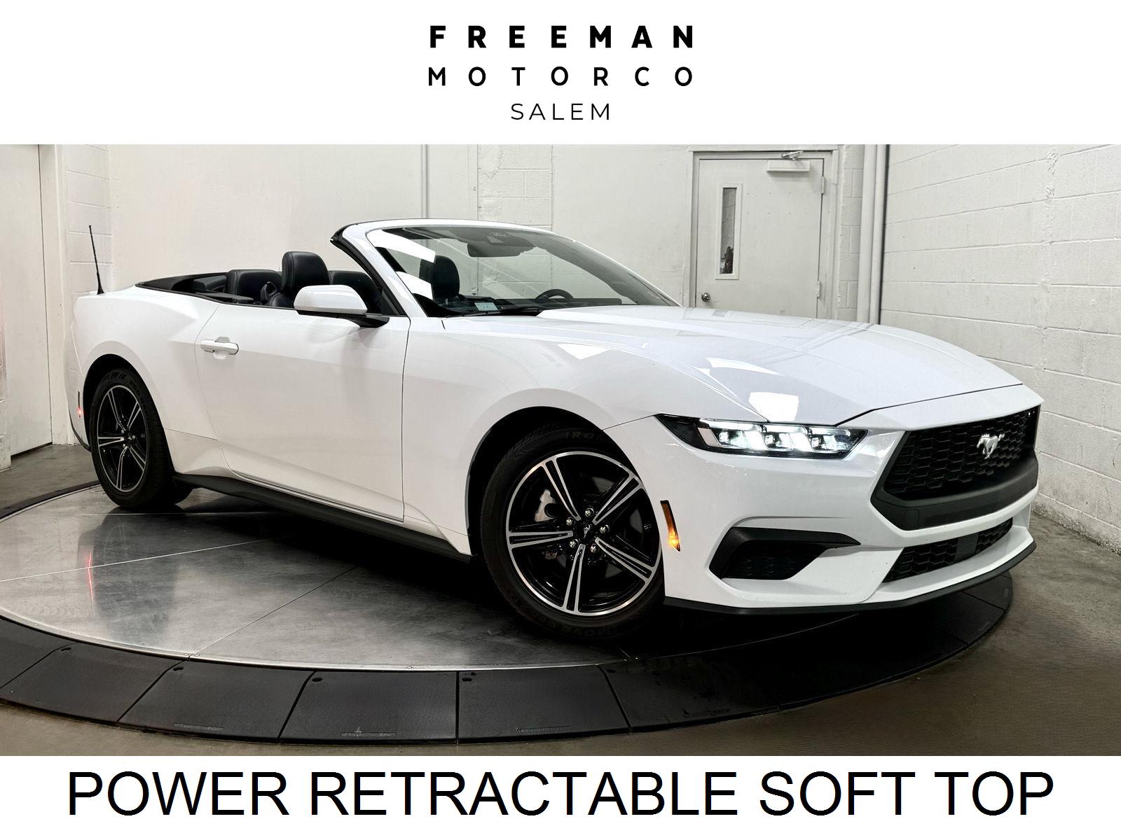 Oxford White 2024 Ford Mustang Convertible Rear-Wheel Drive Automatic