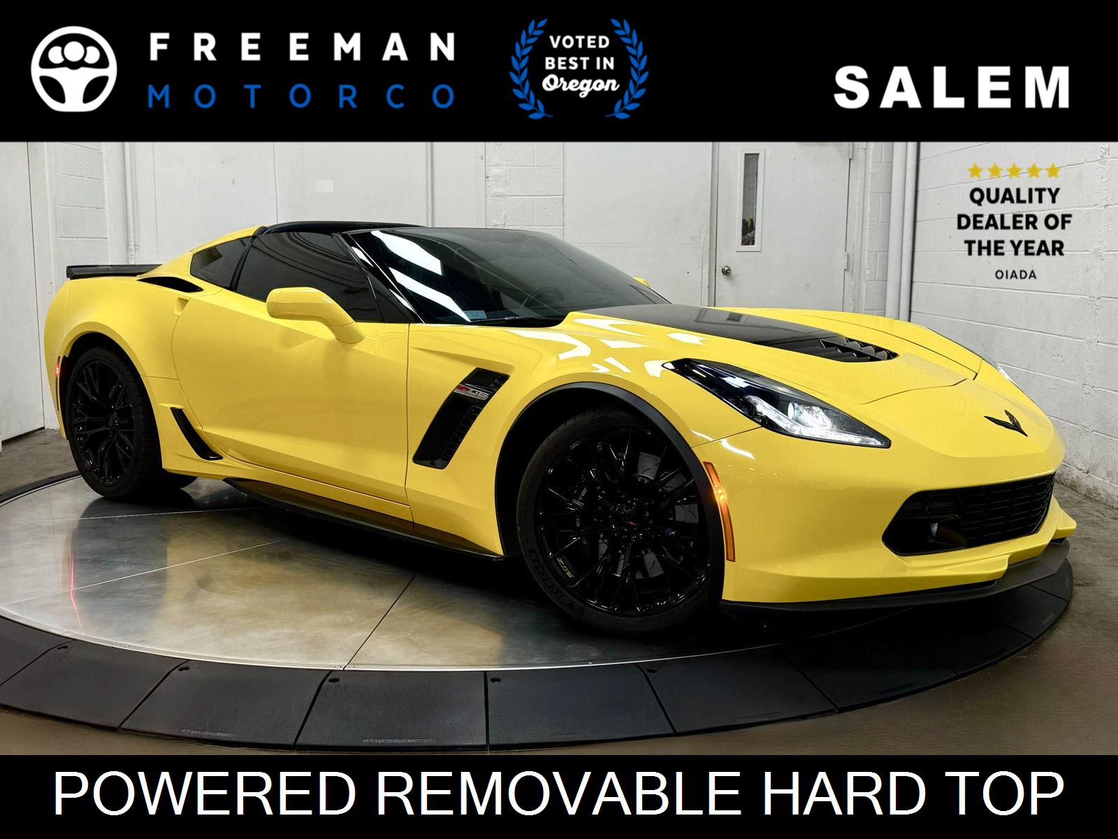 Corvette Racing Yellow Tintcoat 2019 Chevrolet Corvette Coupe Rear-Wheel Drive 8-Speed Automatic