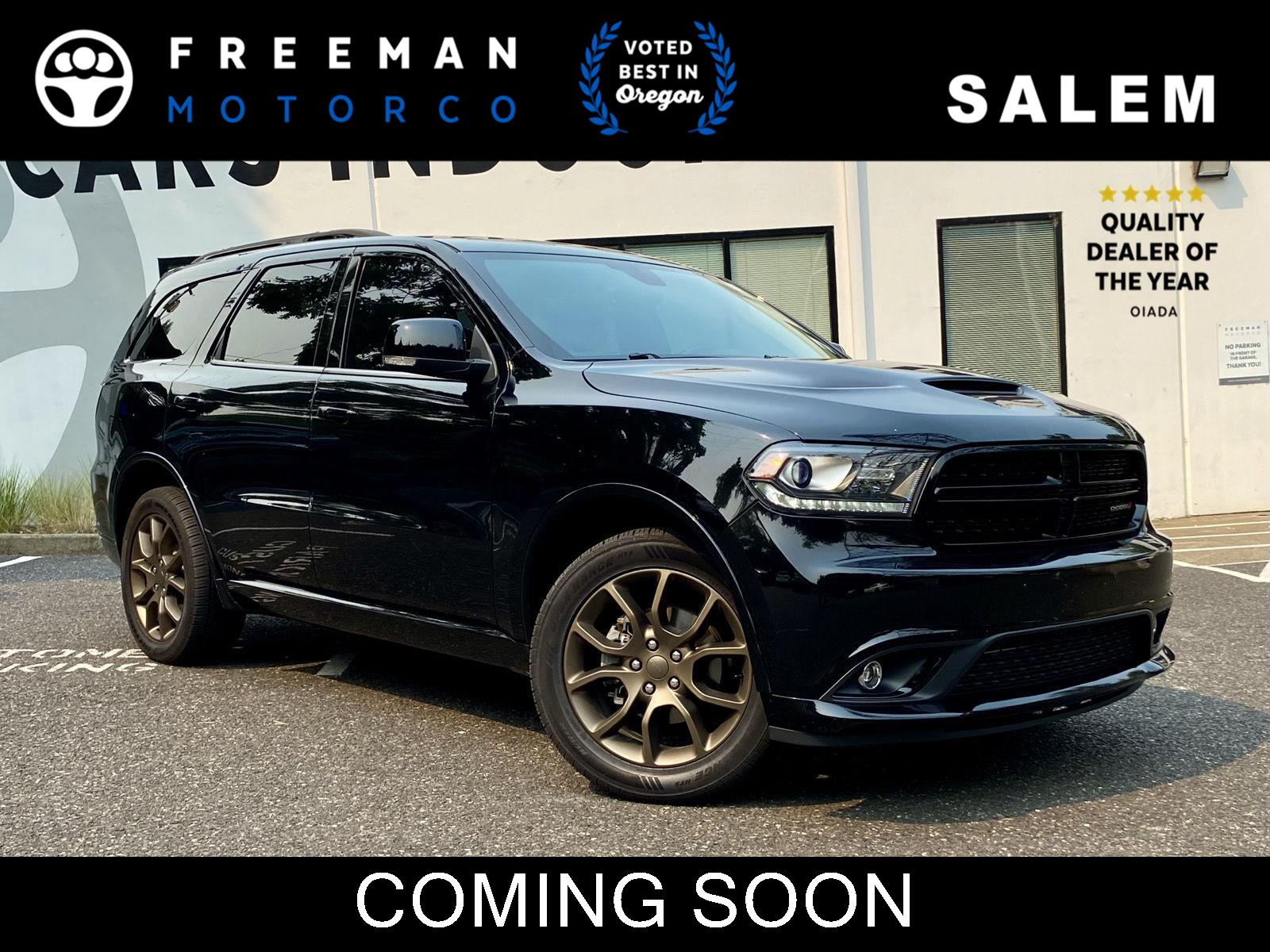 DB Black Clearcoat 2018 Dodge Durango SUV / Crossover All-Wheel Drive 8-Speed Automatic