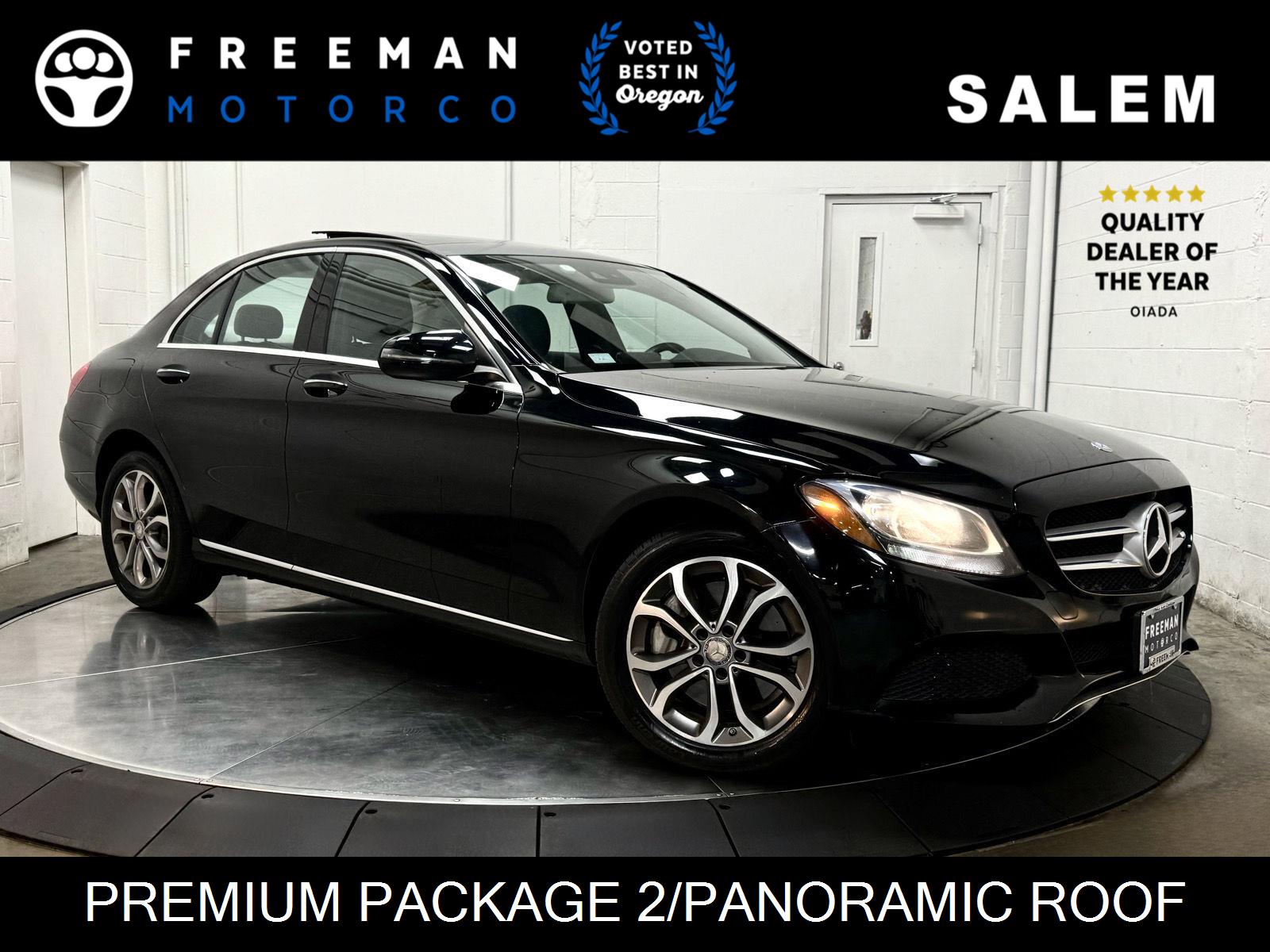 Black 2017 Mercedes-Benz C-Class Sedan All-Wheel Drive Automatic