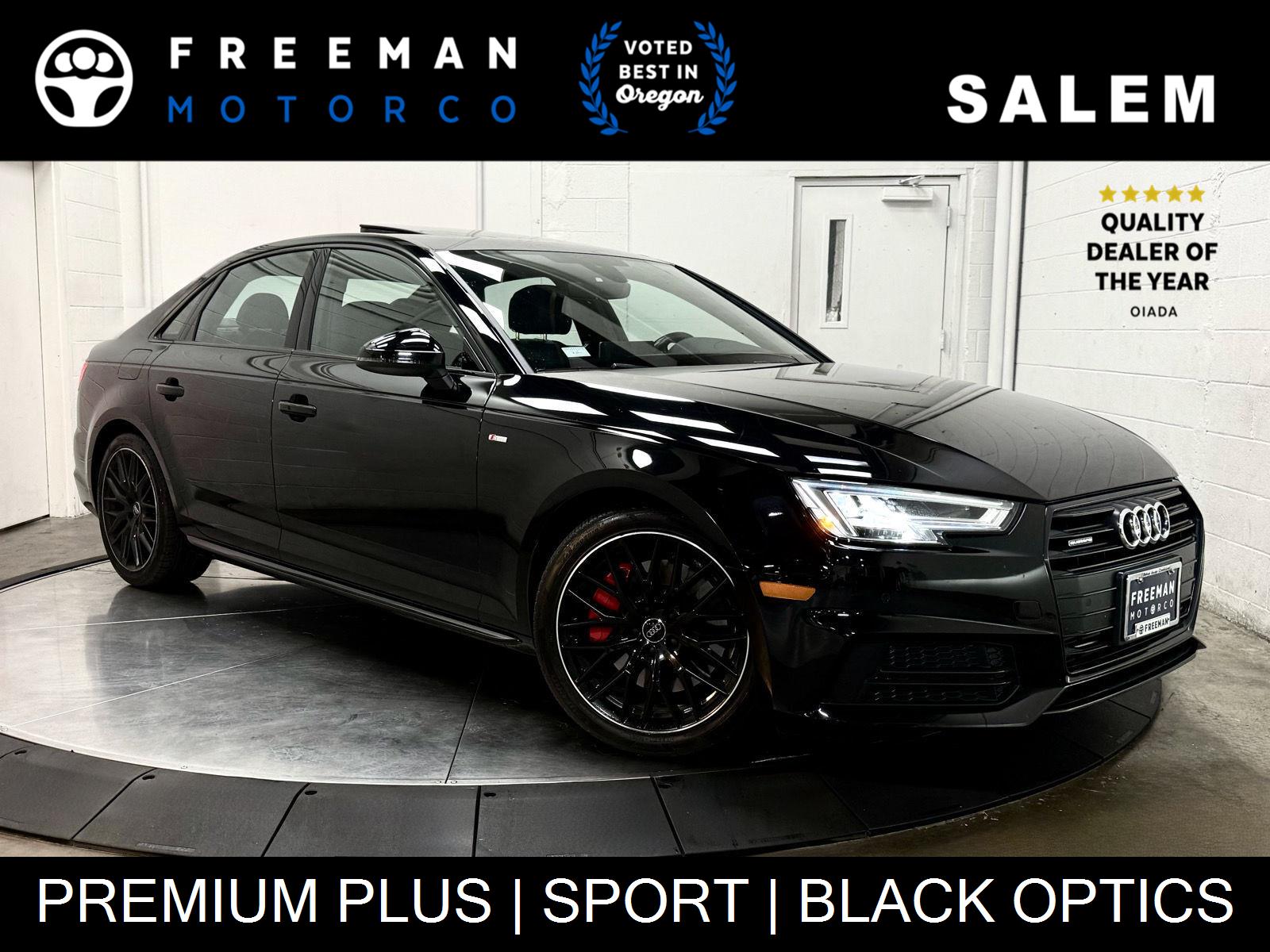 Brilliant Black 2018 Audi A4 Sedan All-Wheel Drive Automatic