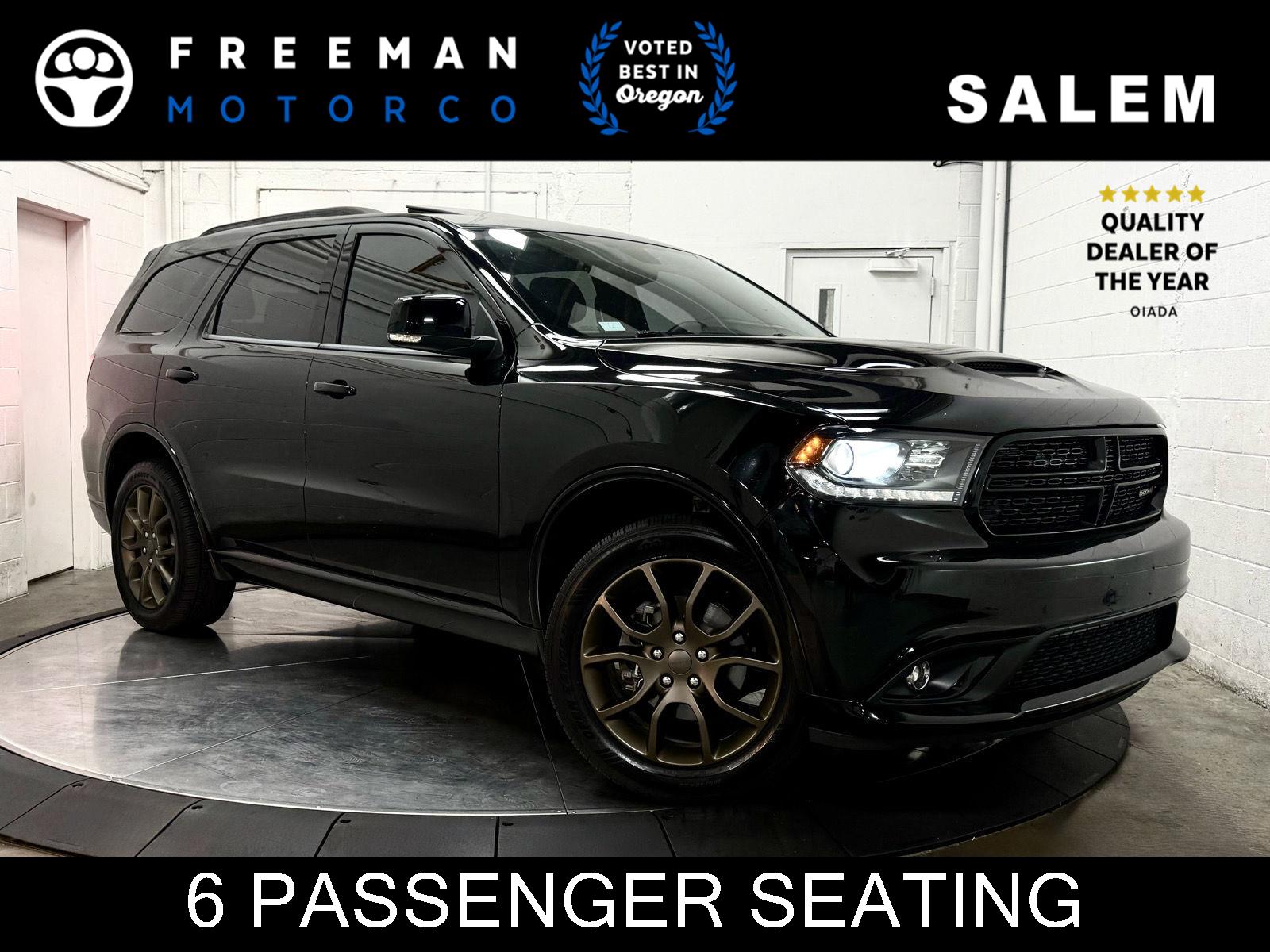 DB Black Clearcoat 2018 Dodge Durango SUV / Crossover All-Wheel Drive 8-Speed Automatic
