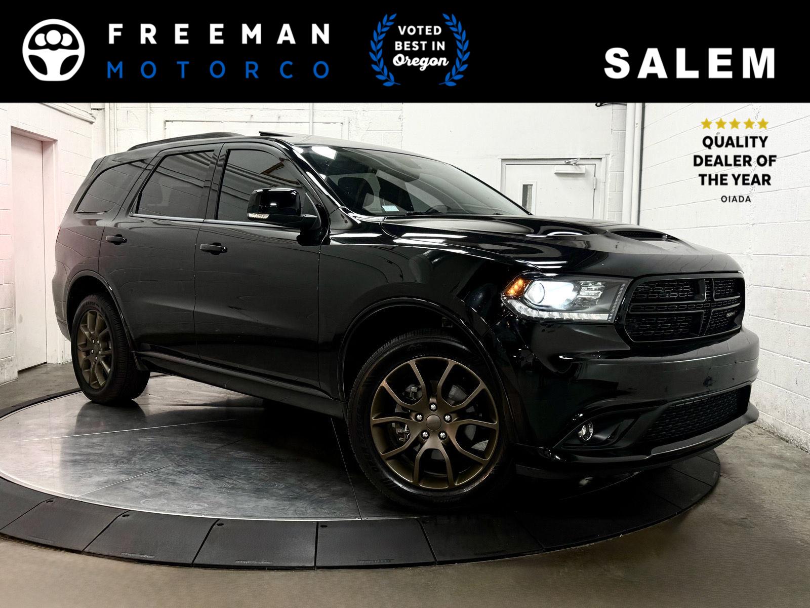 DB Black Clearcoat 2018 Dodge Durango SUV / Crossover All-Wheel Drive 8-Speed Automatic