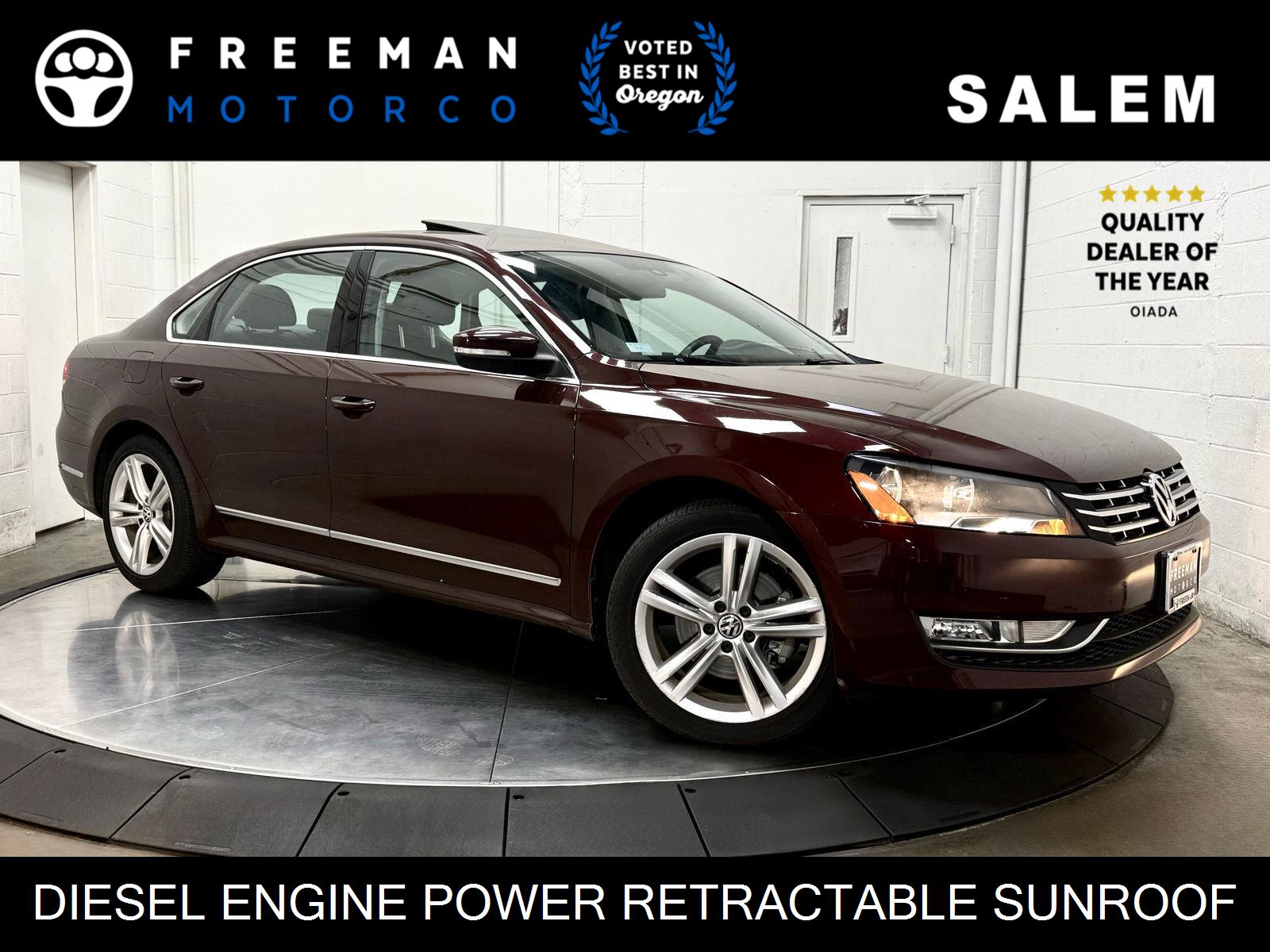 Red (BURGUNDY) 2014 Volkswagen Passat Sedan Front-Wheel Drive Automatic