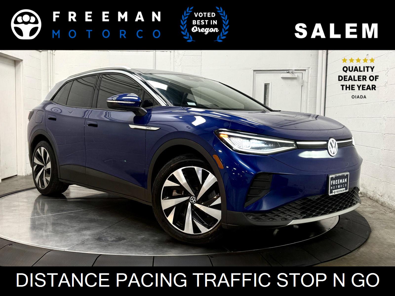 Dusk Blue Metallic/Black Roof 2022 Volkswagen ID.4 SUV / Crossover Rear-Wheel Drive Automatic