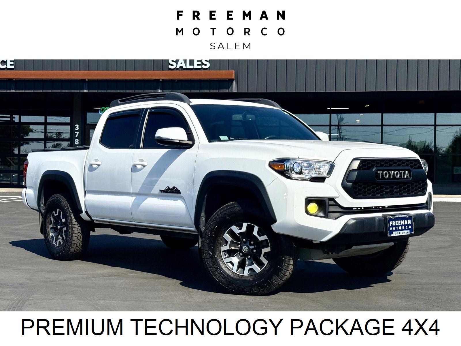 Super White 2017 Toyota Tacoma Pickup Truck Four-Wheel Drive Automatic