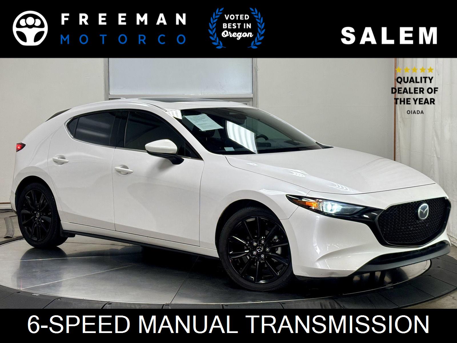 Snowflake White Pearl Mica 2025 Mazda MAZDA3 Hatchback Front-Wheel Drive Manual