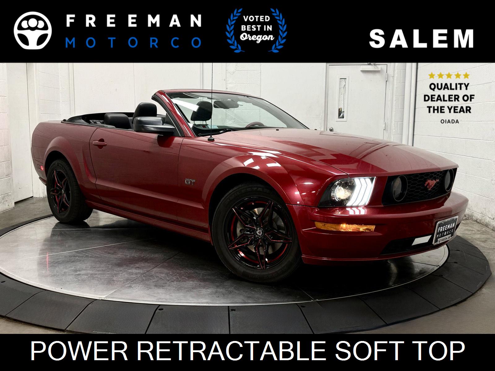 Torch Red 2007 Ford Mustang Convertible Rear-Wheel Drive Automatic