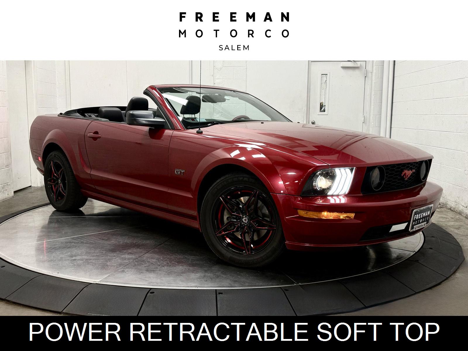 Torch Red 2007 Ford Mustang Convertible Rear-Wheel Drive Automatic