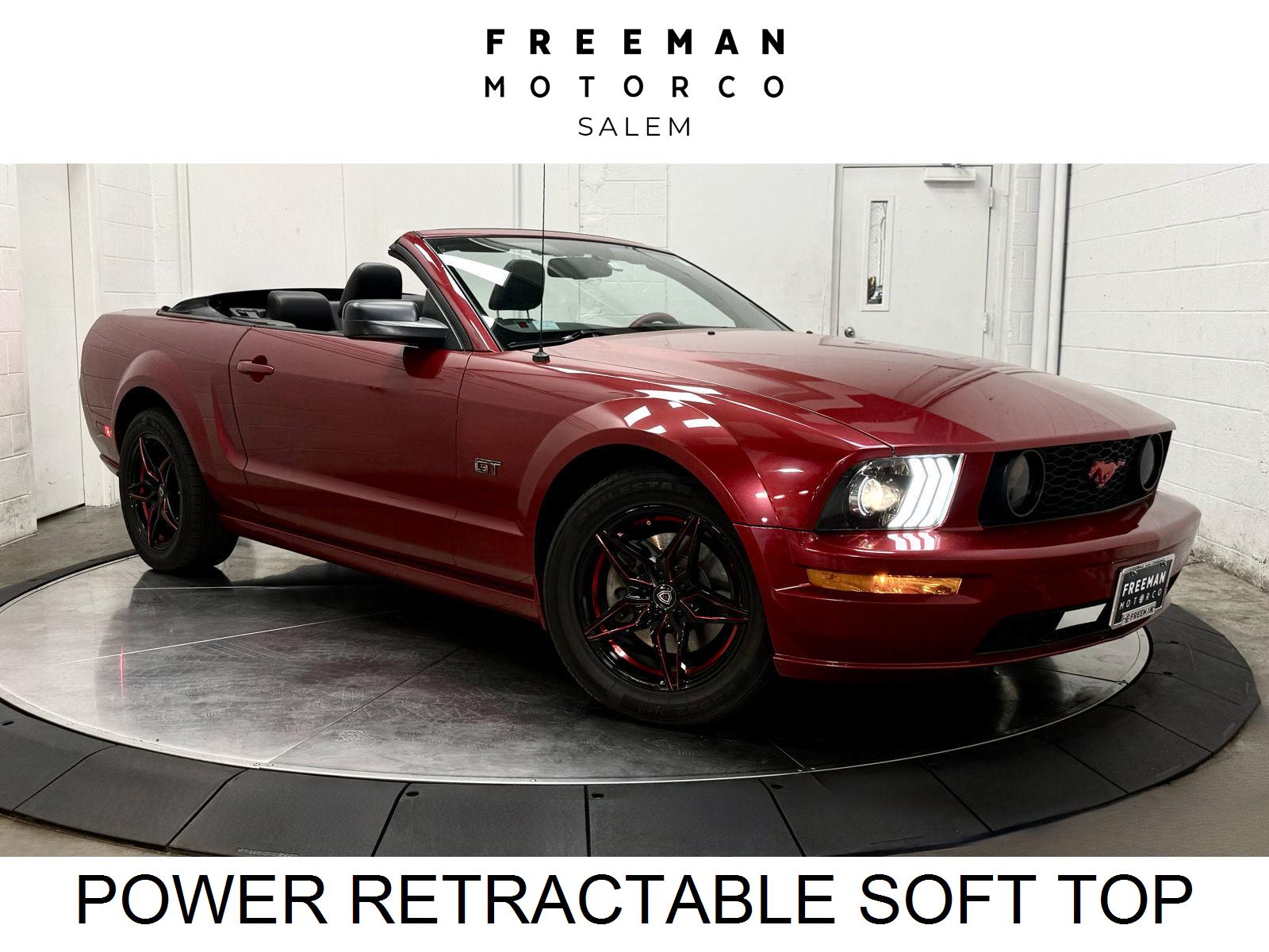 Torch Red 2007 Ford Mustang Convertible Rear-Wheel Drive Automatic