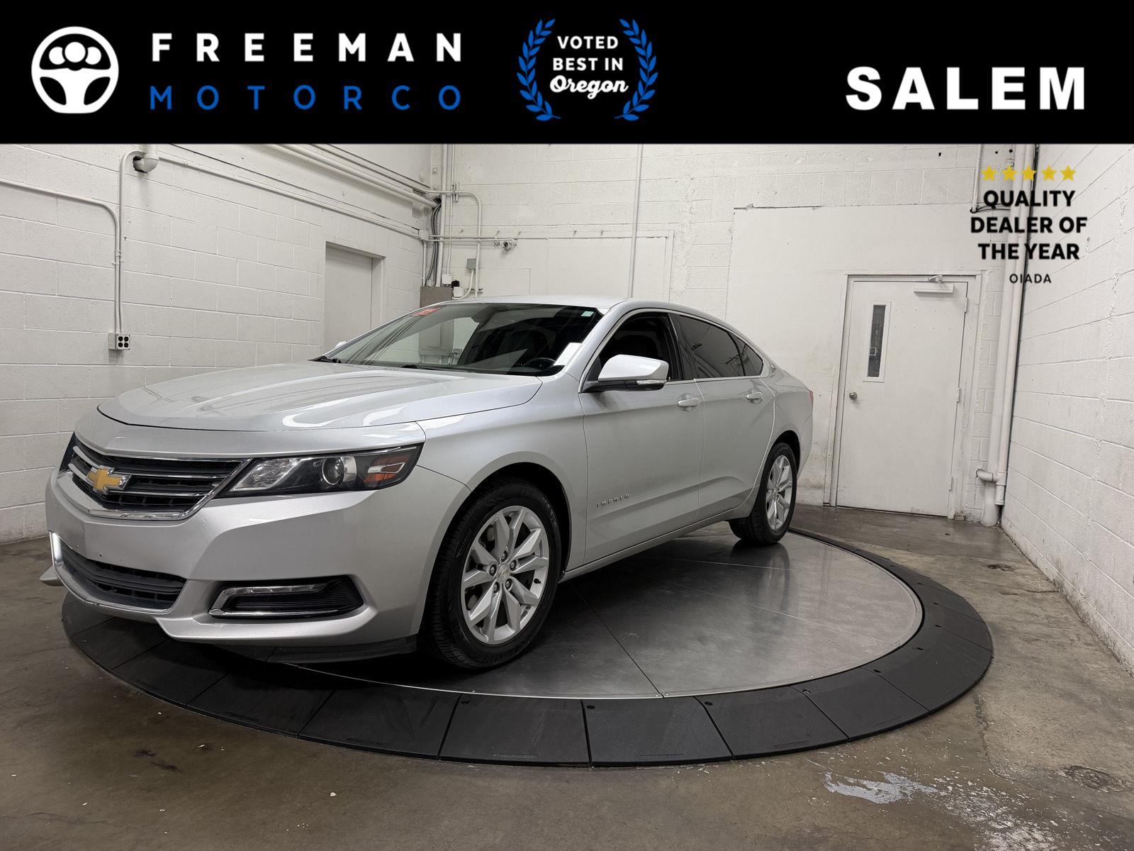 Silver Ice Metallic 2019 Chevrolet Impala Sedan Front-Wheel Drive 6-Speed Automatic Overdrive