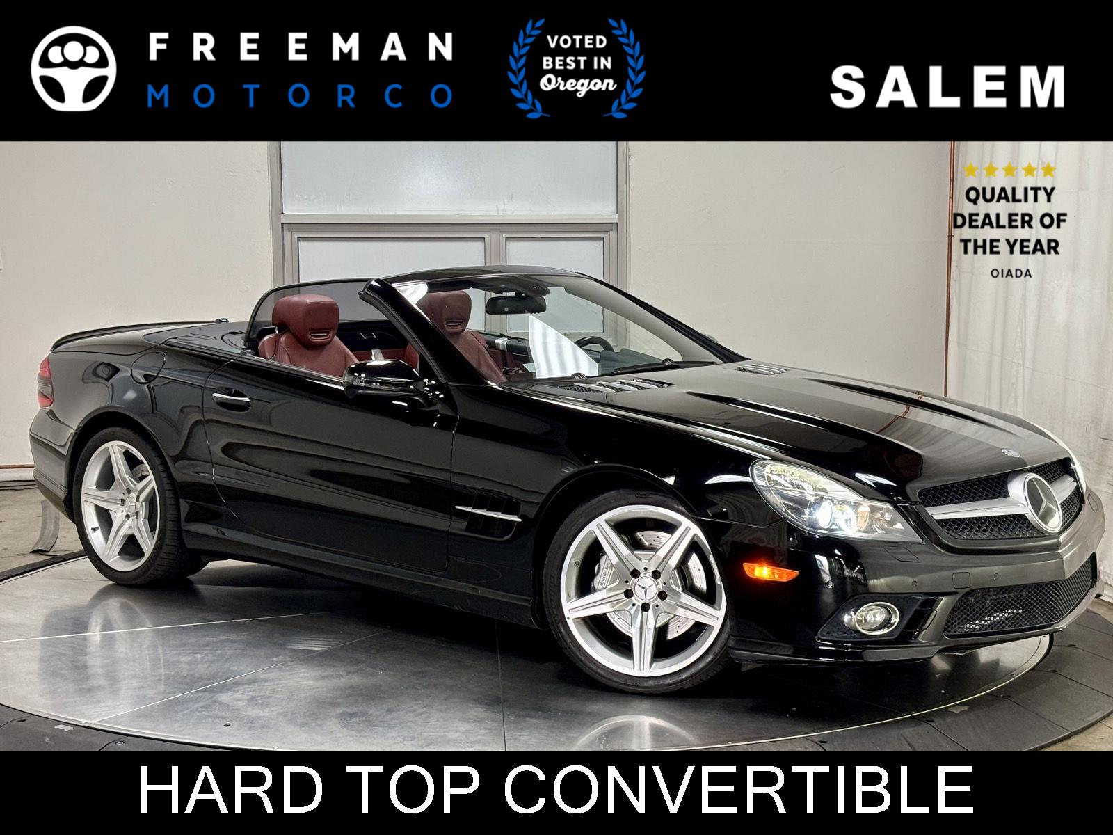 Black 2009 Mercedes-Benz SL-Class Convertible Rear-Wheel Drive Automatic
