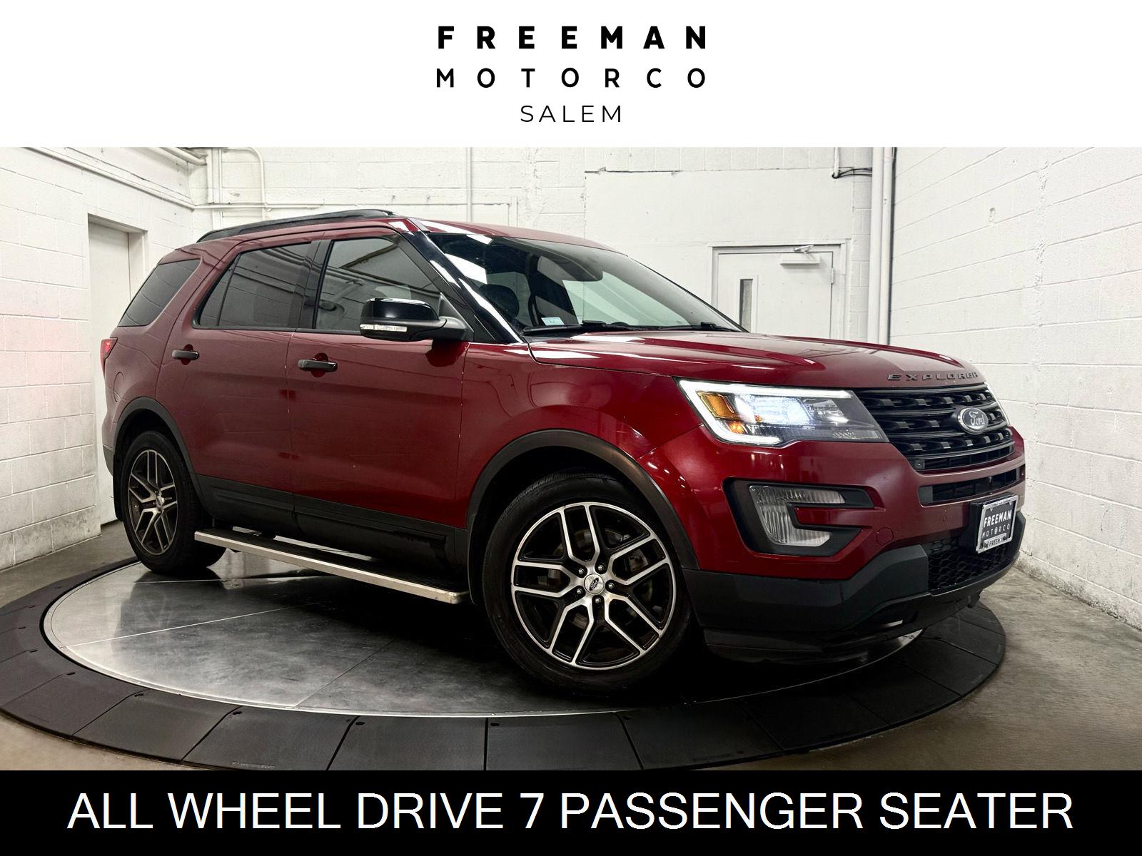 Ruby Red Metallic Tinted Clearcoat 2017 Ford Explorer SUV / Crossover All-Wheel Drive 6-Speed Automatic