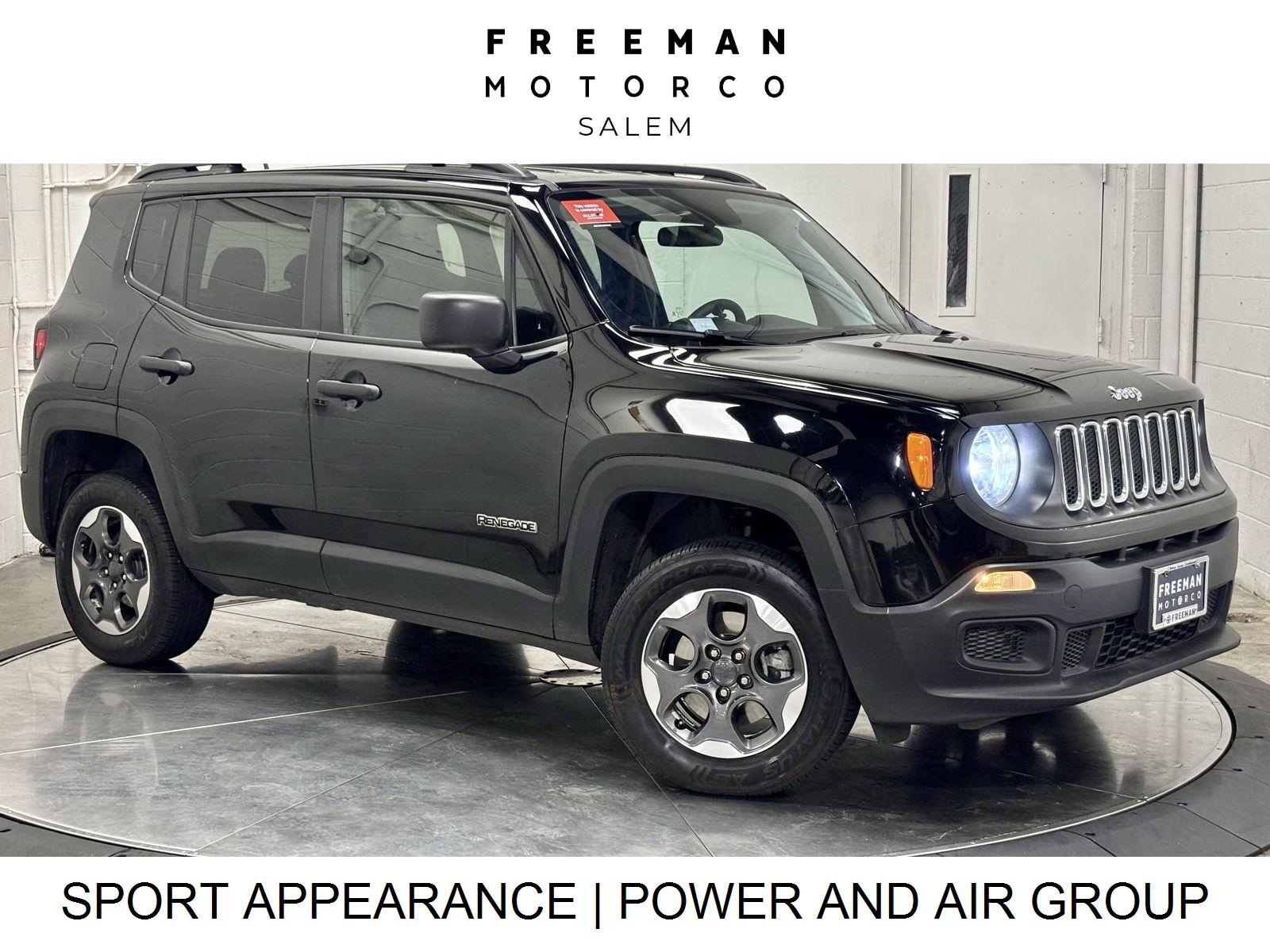 Black 2018 Jeep Renegade SUV / Crossover Four-Wheel Drive 9-Speed Automatic