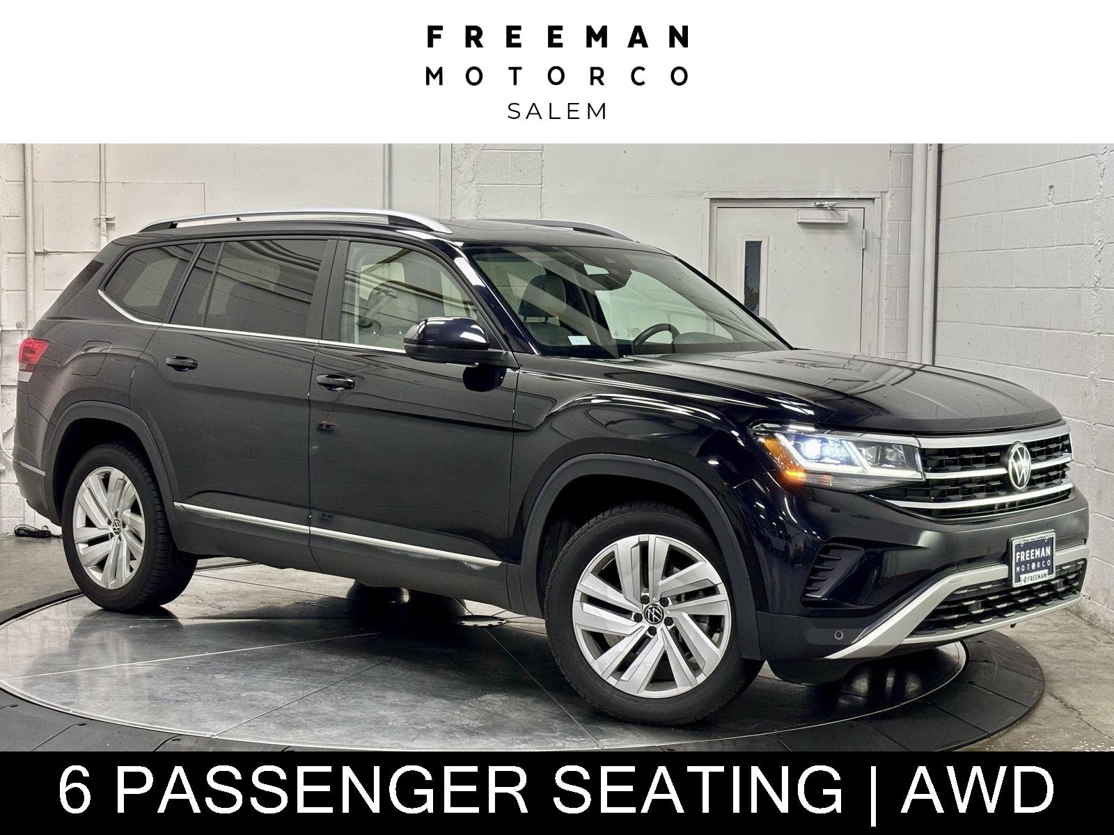 Deep Black Pearl 2021 Volkswagen Atlas SUV / Crossover All-Wheel Drive Automatic